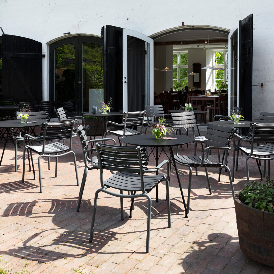 Outdoor Cafe Table - Weather-Resistant Round Bistro Table for Patio, Garden, and Restaurant Use - Perfect for Dining, Relaxing, and Entertaining Outdoors