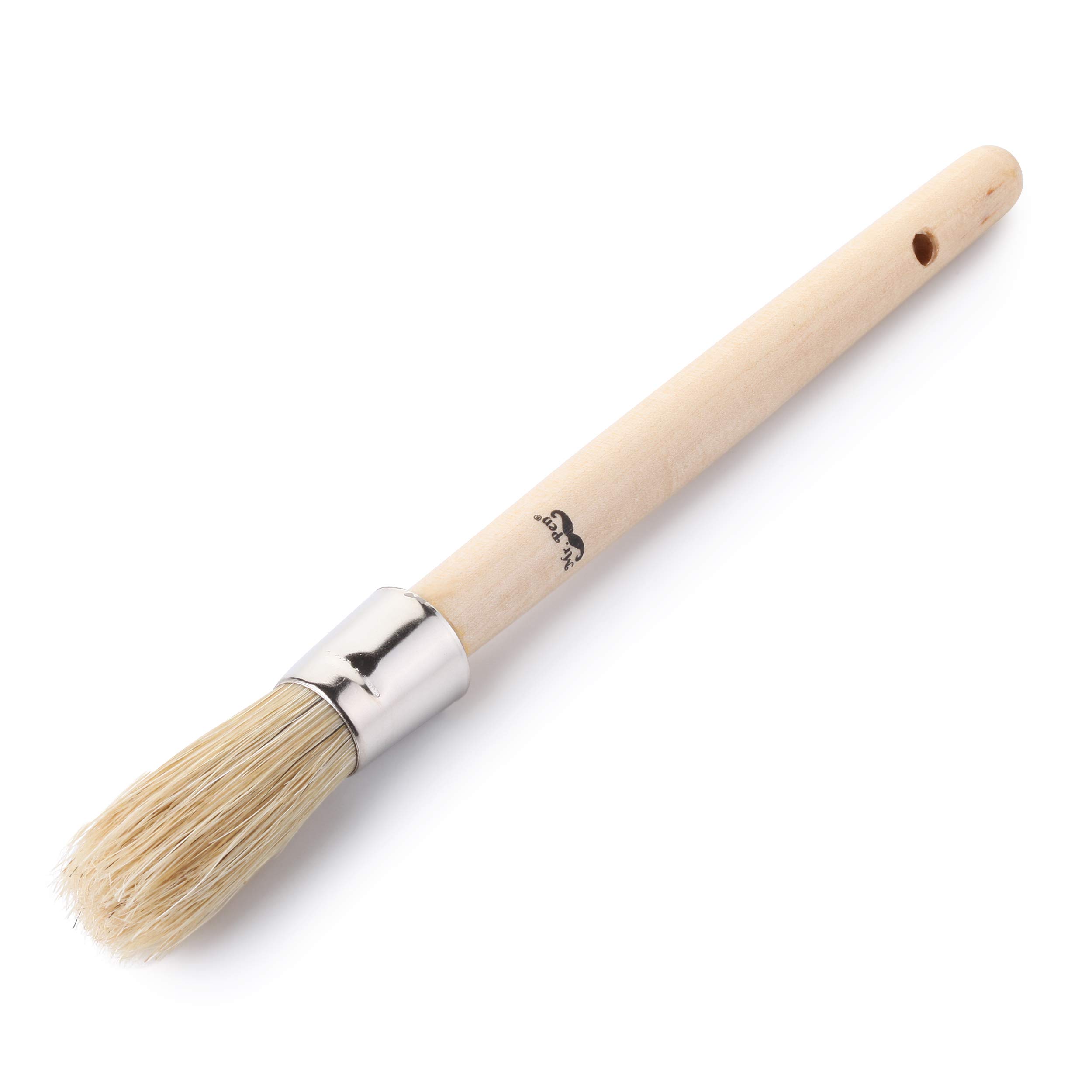 Mr. Pen Chalk Paint Brush - 0.7 Inch Round Wax Brush for Furniture Painting | Perfect for DIY Chalk Paint Projects, Wax Finishing & Wood Furniture Restoration