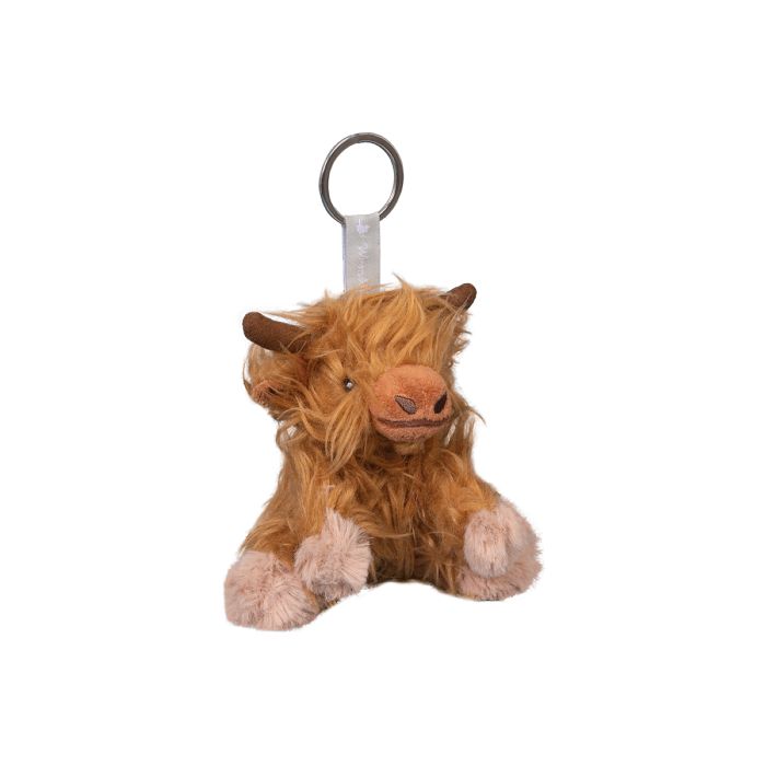 Wrendale Designs Highland Cow Plush Keyring - Adorable Soft Stuffed Animal Keychain for Women & Kids | Perfect for Backpacks, Gifts, and Everyday Use