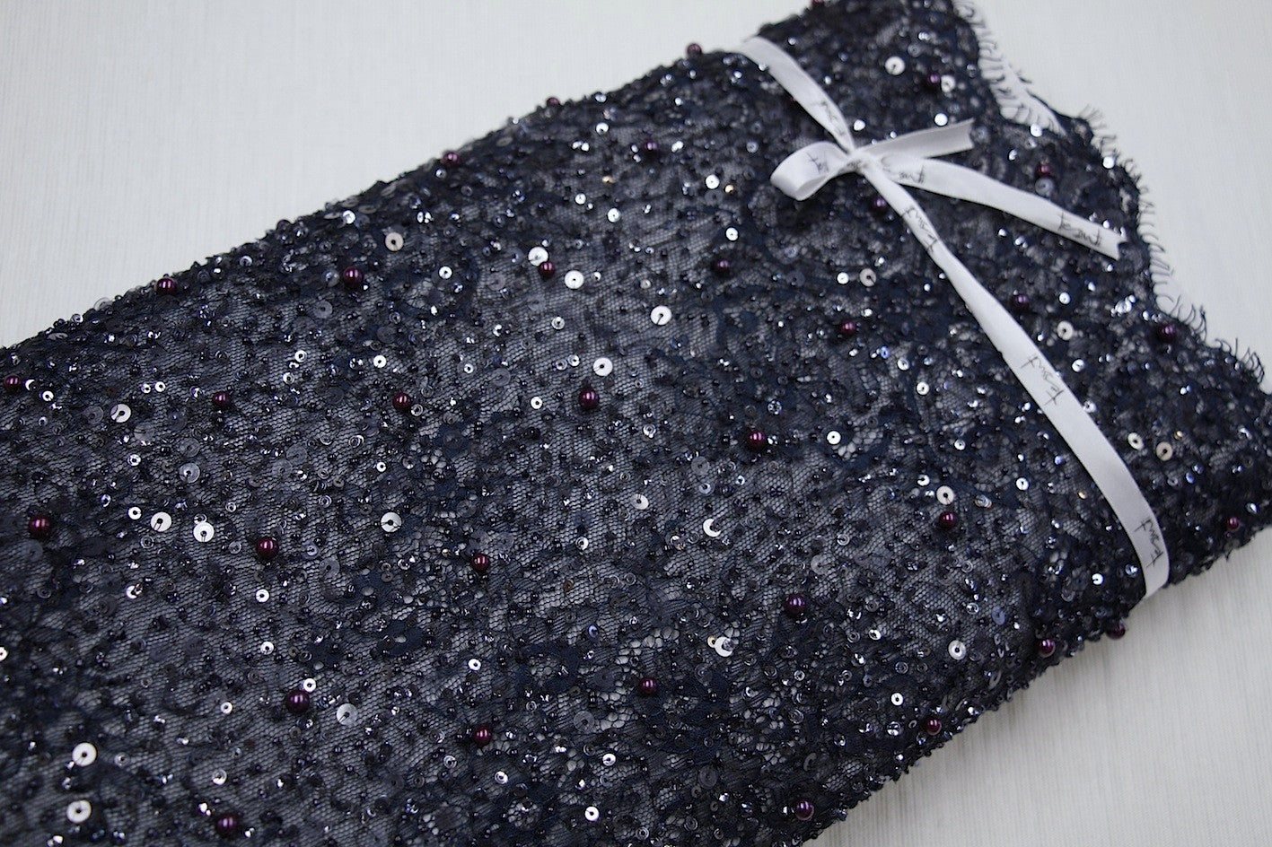 Blanche Beaded Navy Blue Evening Clutch Purse for Women - Elegant Handbag for Parties, Weddings & Special Occasions