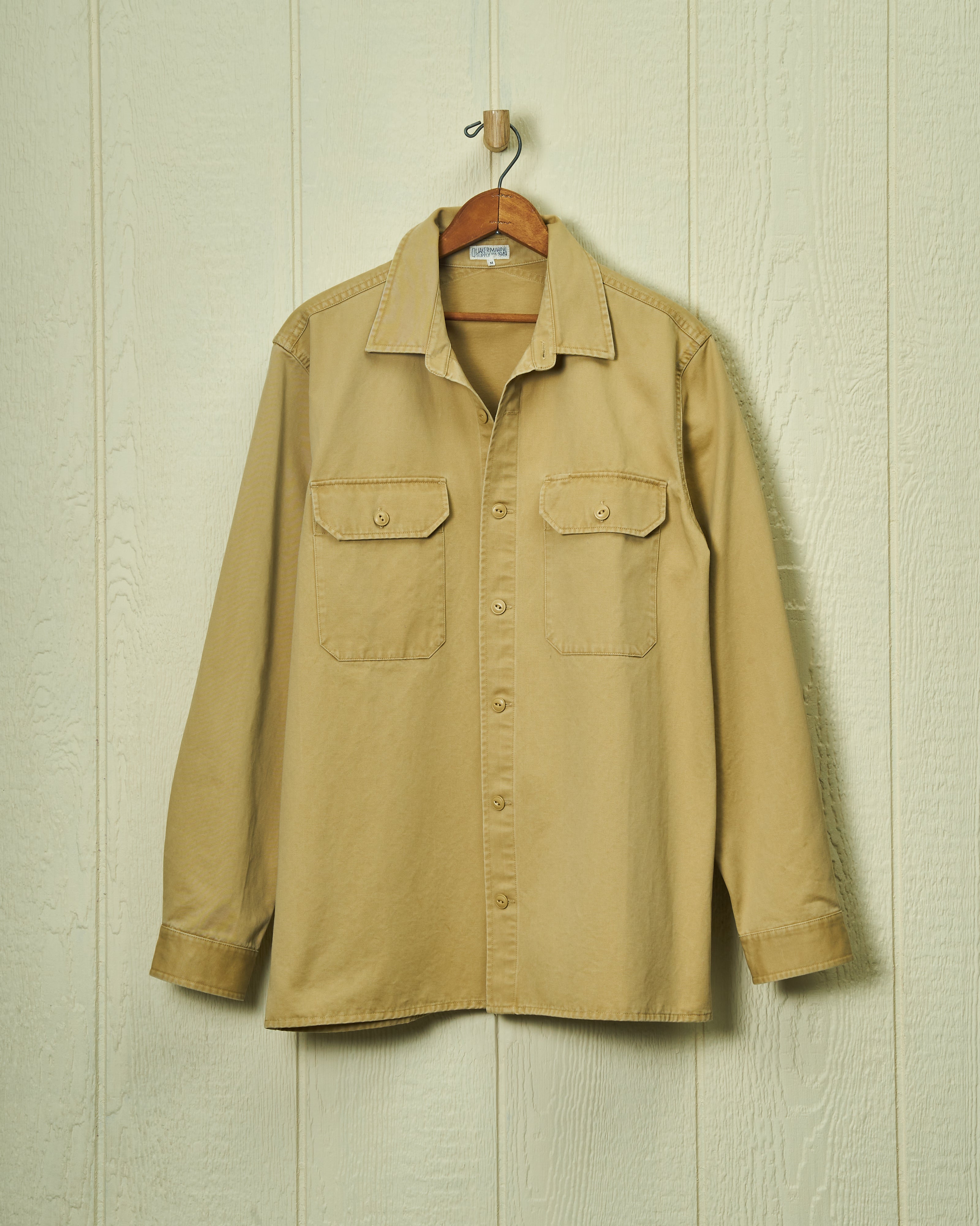 MacArthur Men's Casual Khaki Twill Shirt - Comfortable Button Down Shirt for Work, Travel & Outdoor Activities
