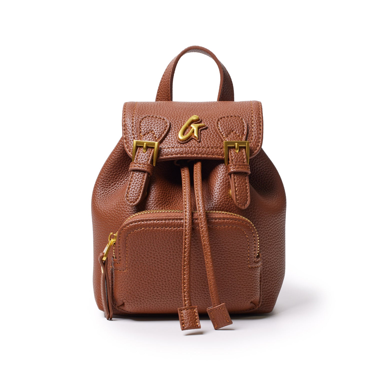 Mini Pebble Crossbody Backpack for Women - Stylish Brown Leather Shoulder Bag Purse, Perfect for Travel, Work, and Everyday Use