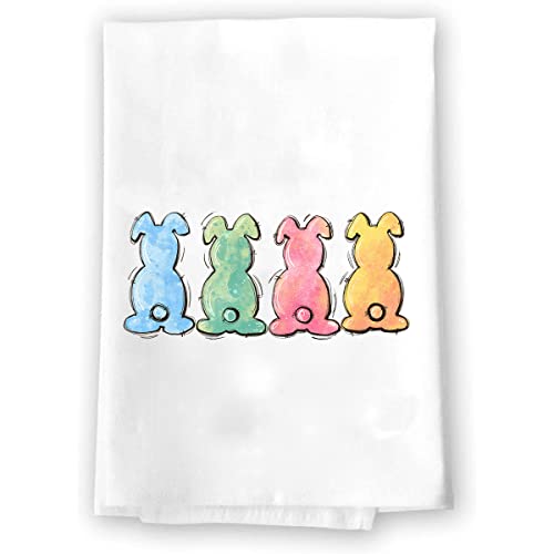 Decorative Christian Easter Floral Hand Towel for Kitchen & Bath | Orange Pink Green Spring Summer Garden Theme | Home Decor & Housewarming Gift | Perfect for Easter Decorations, Bathroom Accessories, and Hostess Gifts