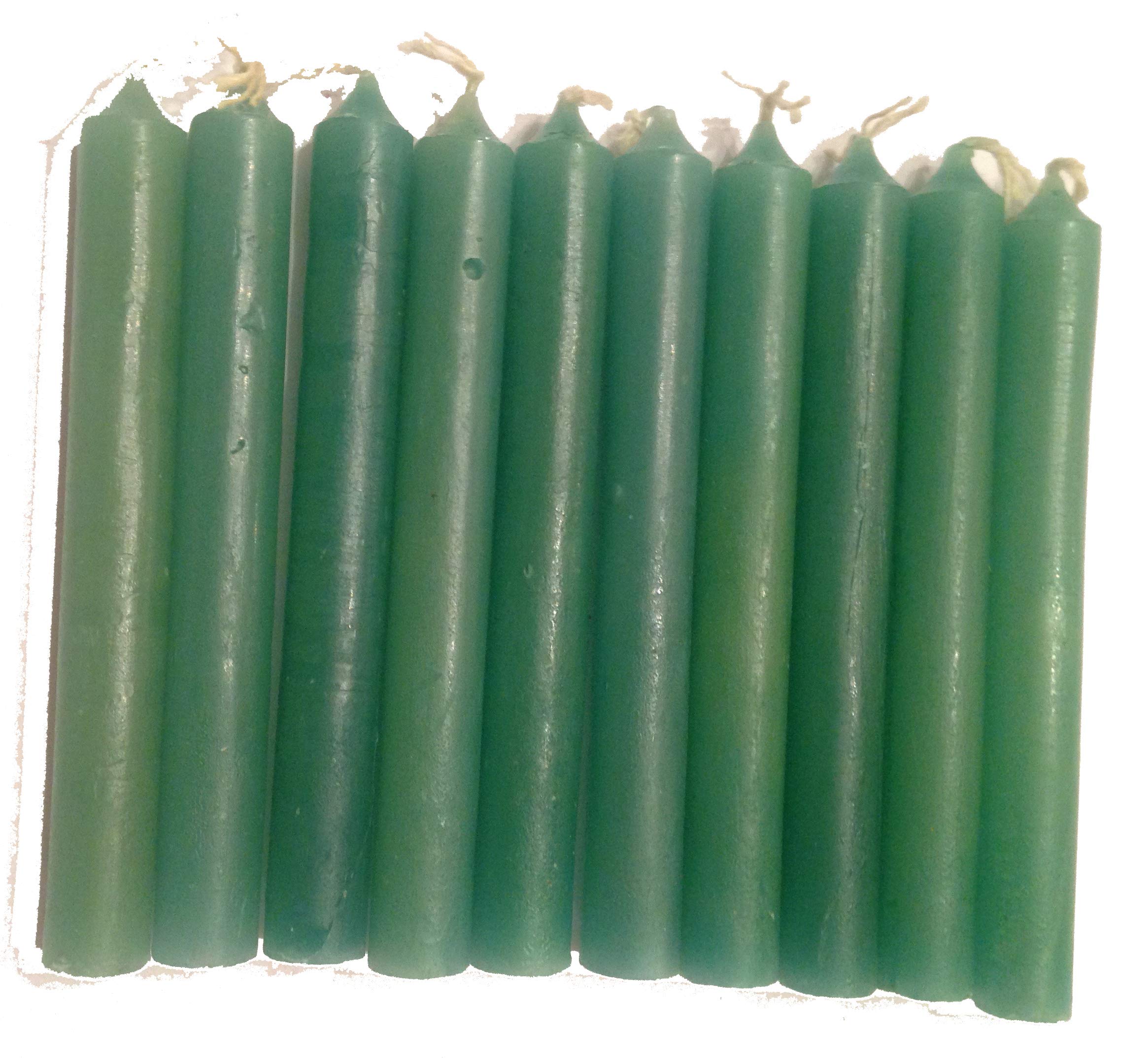 20 Pack Green Wicca Magic Ritual Mini Spell Chime Candles for Pagan Altars & Witchcraft - Perfect for Meditation, Spells & Spiritual Ceremonies