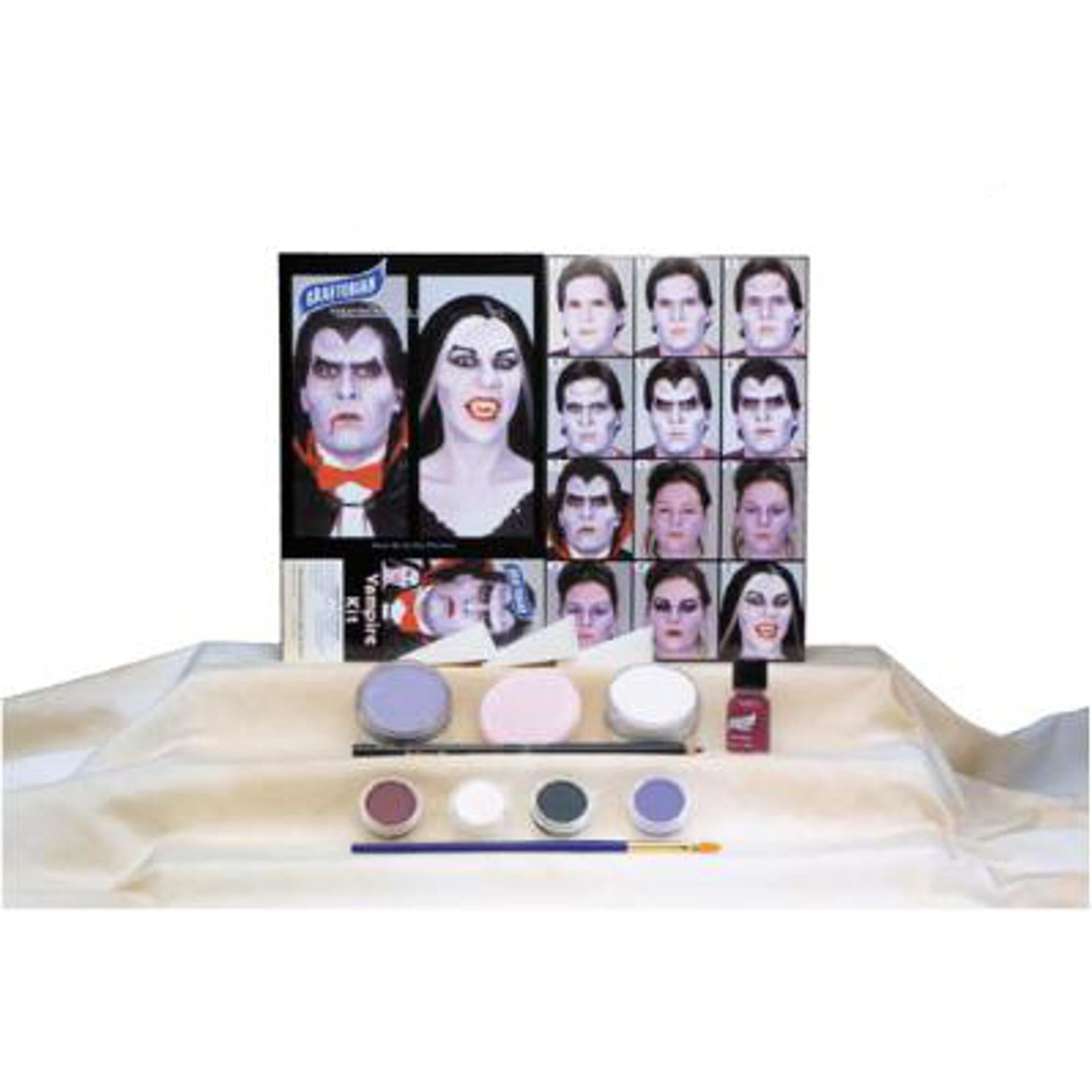 Graftobian Professional Vampire Makeup Transformation Kit - Halloween, Cosplay & Special FX Makeup for Costume Parties & Theatrical Performances