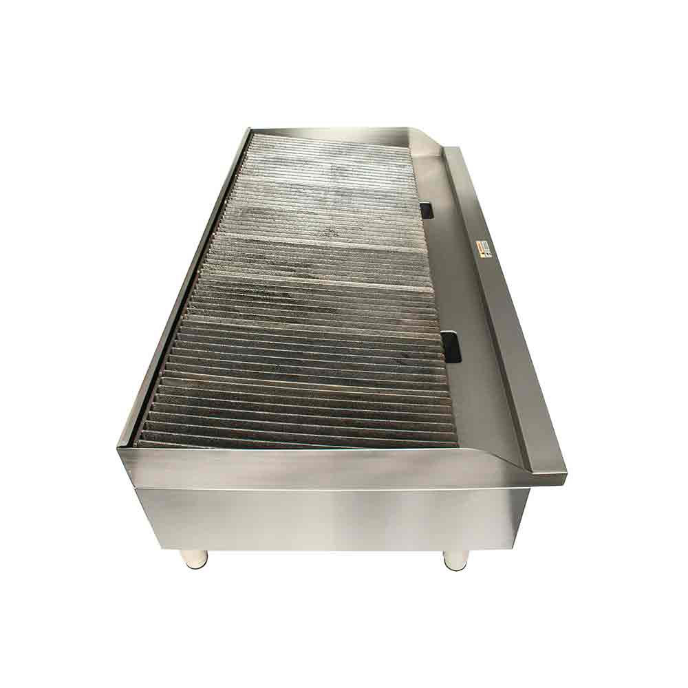 **Globe GCB48G CR 48-Inch Gas Countertop Charbroiler with 4 Radiant Burners – Perfect for Restaurants, Diners & Commercial Kitchens**