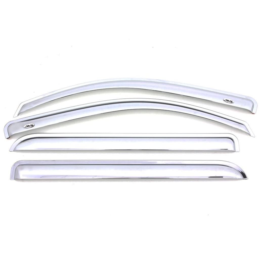 2007-2014 Chevy Suburban 1500/2500 AVS Chrome Ventvisor - Front & Rear Window Deflectors | Rain & Sun Protection for Your Truck