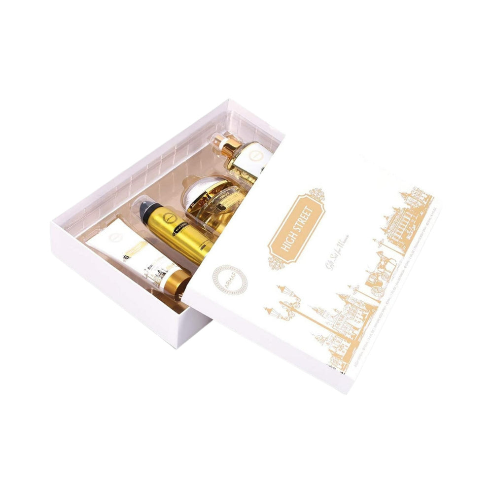 High Street 4 Piece Eau de Parfum Set - 100ml Each | Luxury Fragrance Gift Collection for Women & Men | Perfect for Daily Wear, Special Occasions & Gifting