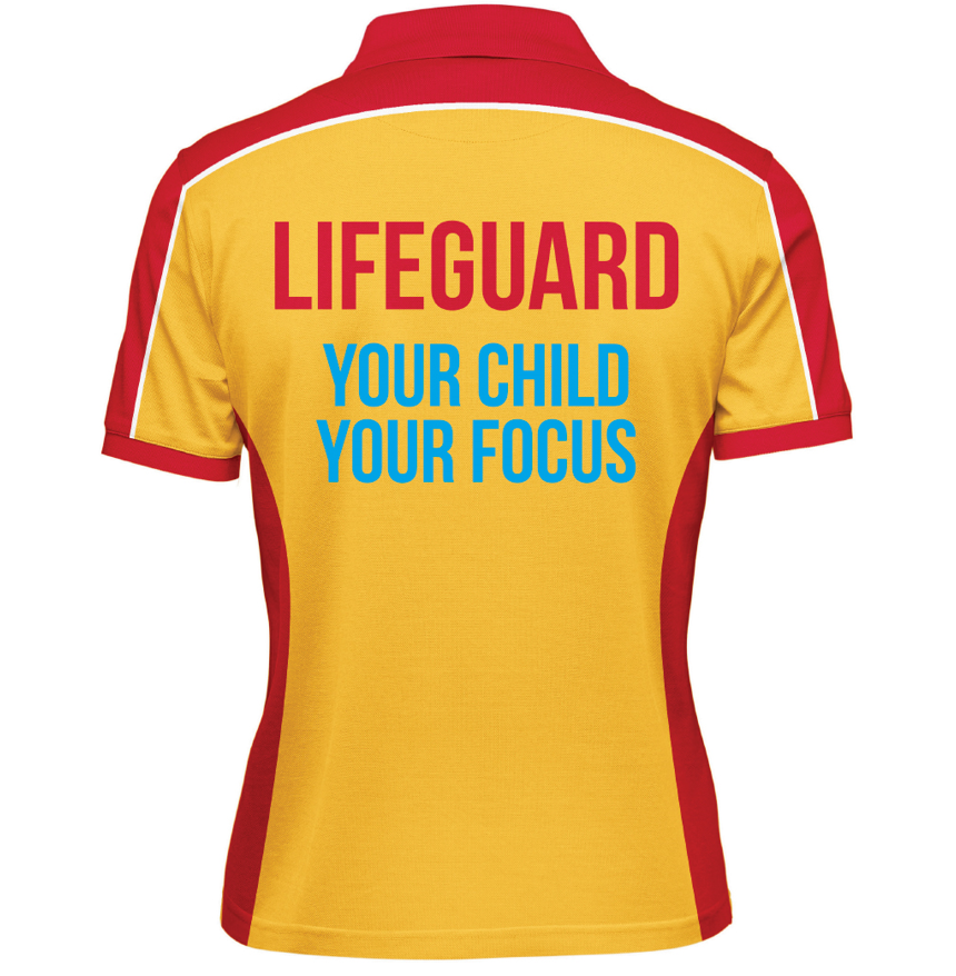 Women's Pool Lifeguard Polo Shirt - Long & Short Sleeve Options - Comfortable Swimwear for Lifeguards, Water Safety Professionals & Aquatic Activities