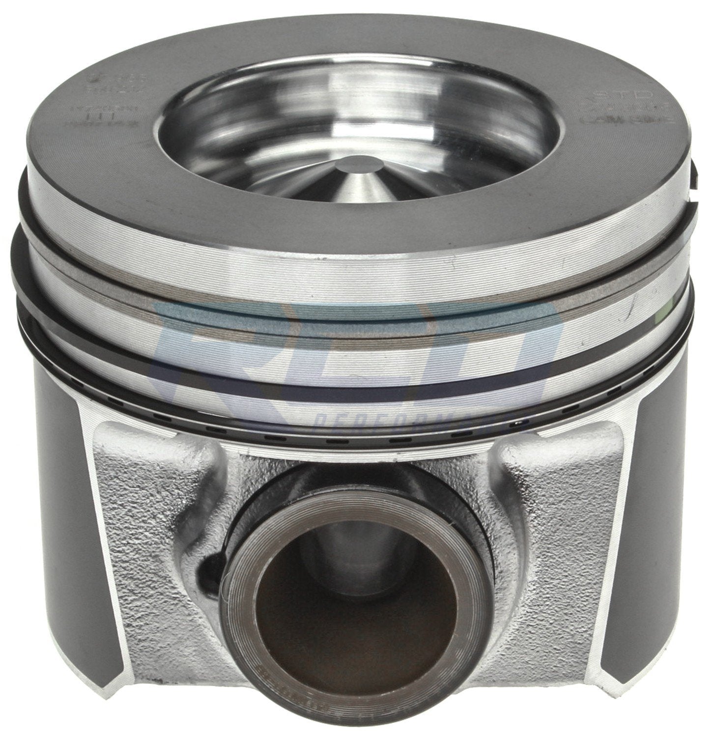 6.4L Ford Power Stroke Diesel Engine Single Piston Kit with Rings - Compatible with 2008-2010 F250 F350 F450 Super Duty Trucks - High Performance Engine Rebuild & Repair Part