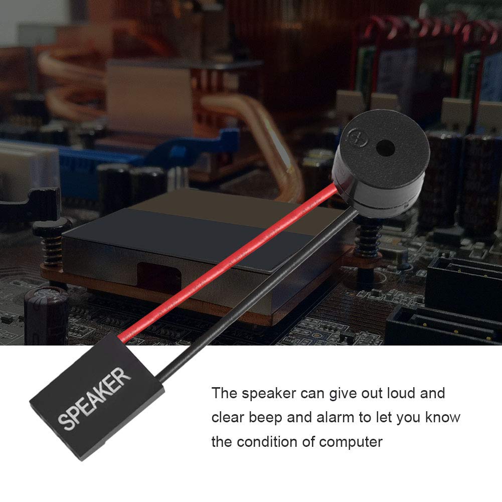 10Pcs PC Internal Speaker Buzzer - Motherboard Case Speaker for Computer Repair & Diagnostics | Compatible with Desktop, Tower & Server Cases
