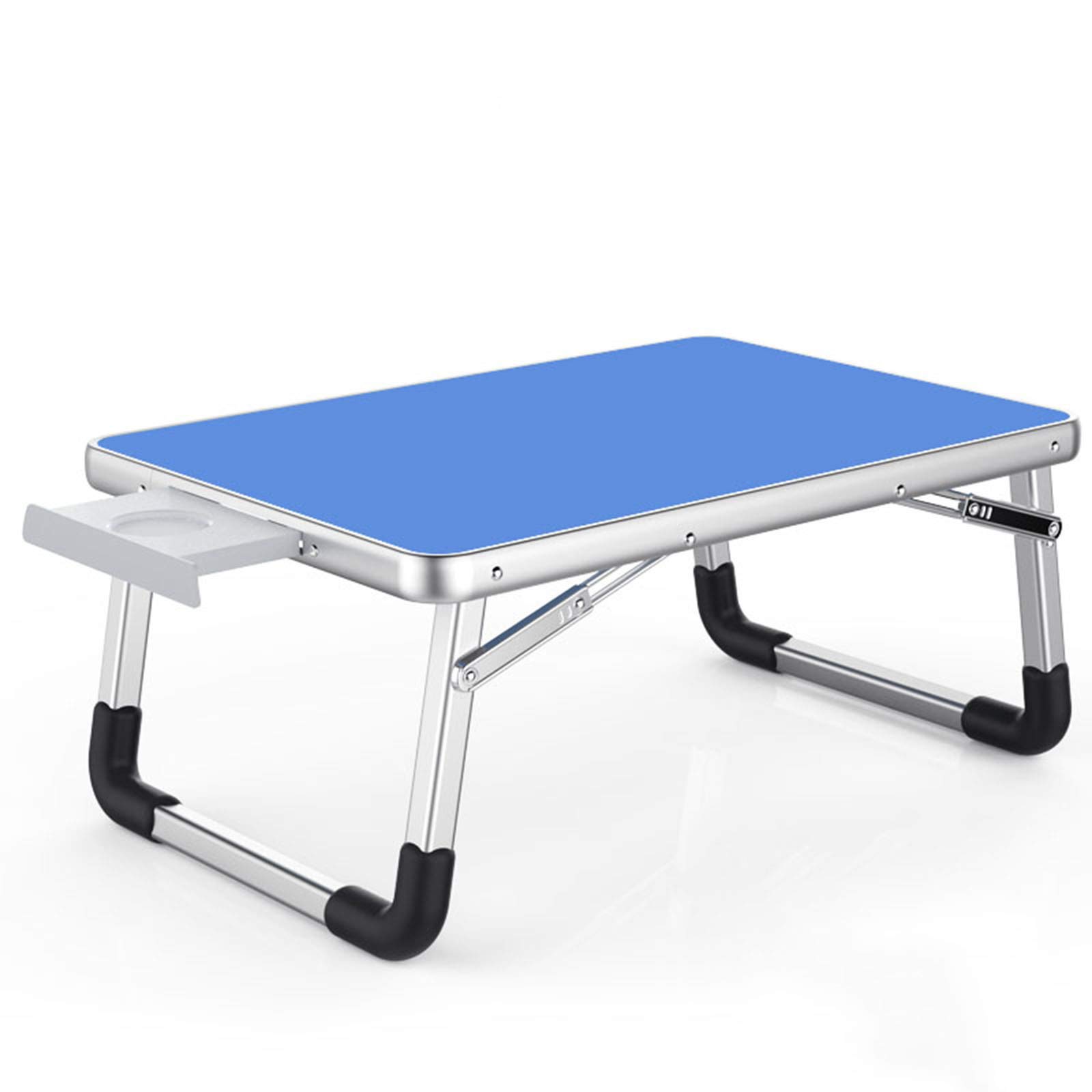 Foldable Laptop Desk with Drawers - Portable Bed Tray & Sofa Table for Work, Breakfast, Reading - 75kg Capacity - Perfect for Home Office, Dorm Room & Picnic Use