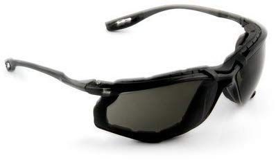 Virtua CCS Safety Glasses 11873 - Anti-Fog Protective Eyewear with Removable Foam Gasket & Corded Ear Plug System (Gray Lenses, 4-Pack) - Ideal for Construction, Woodworking, and DIY Projects
