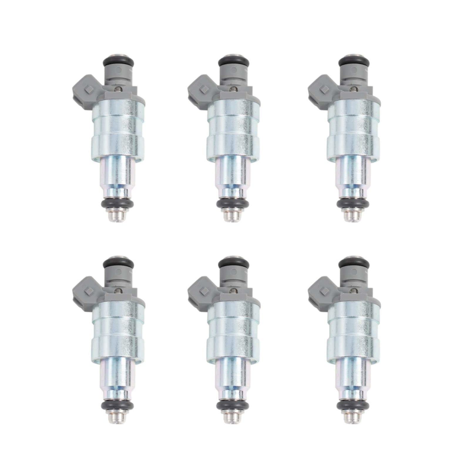 High Performance Fuel Injector Set Compatible with 1996-1998 Jeep Cherokee & Grand Cherokee, 1997-1998 Wrangler - Improves Engine Efficiency & Fuel Economy for Off-Road Adventures