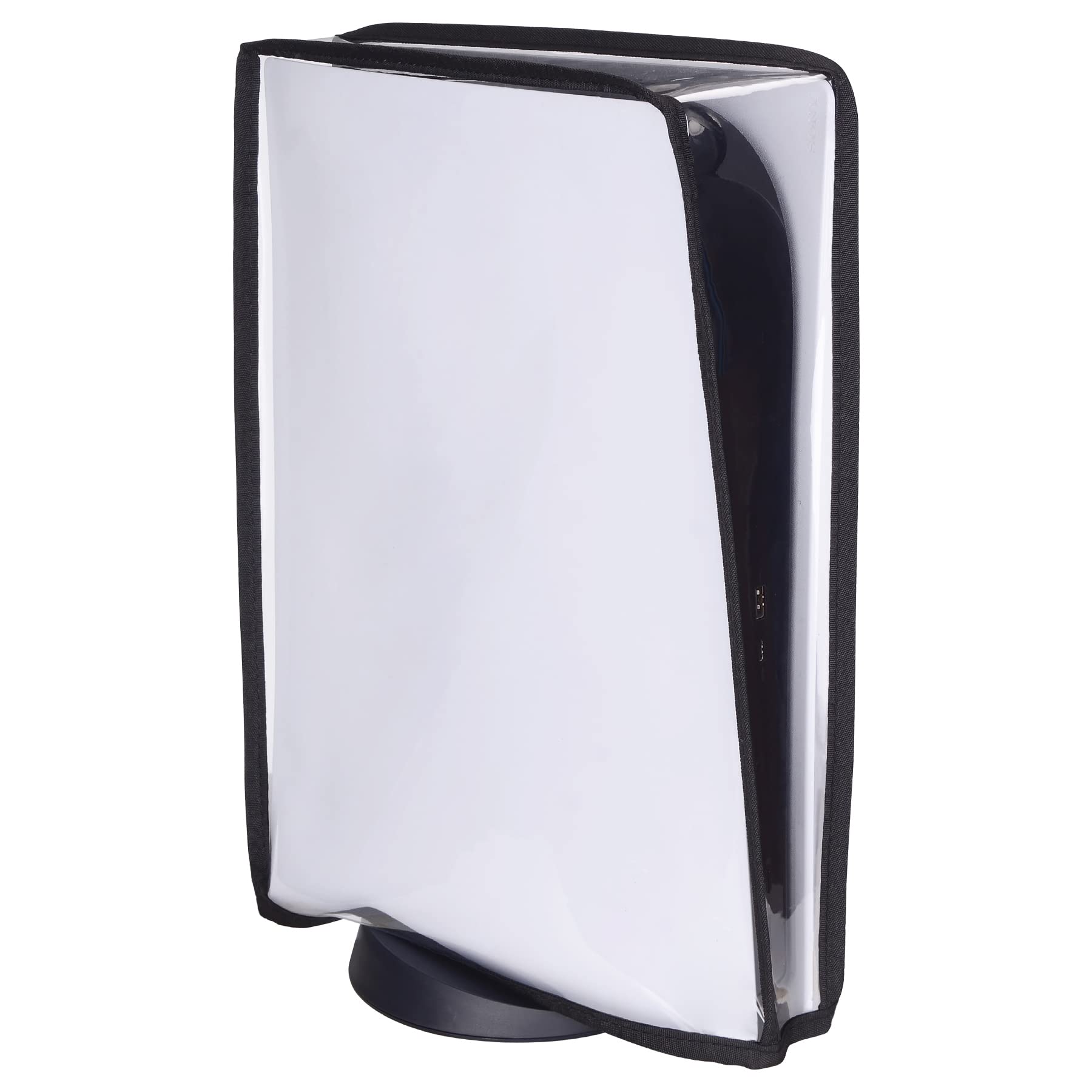 PlayVital Clear PS5 Dust Cover - Waterproof & Anti-Scratch Protection for PS5 Console (Digital & Disc Edition) - Perfect for Gaming Setup & Console Storage