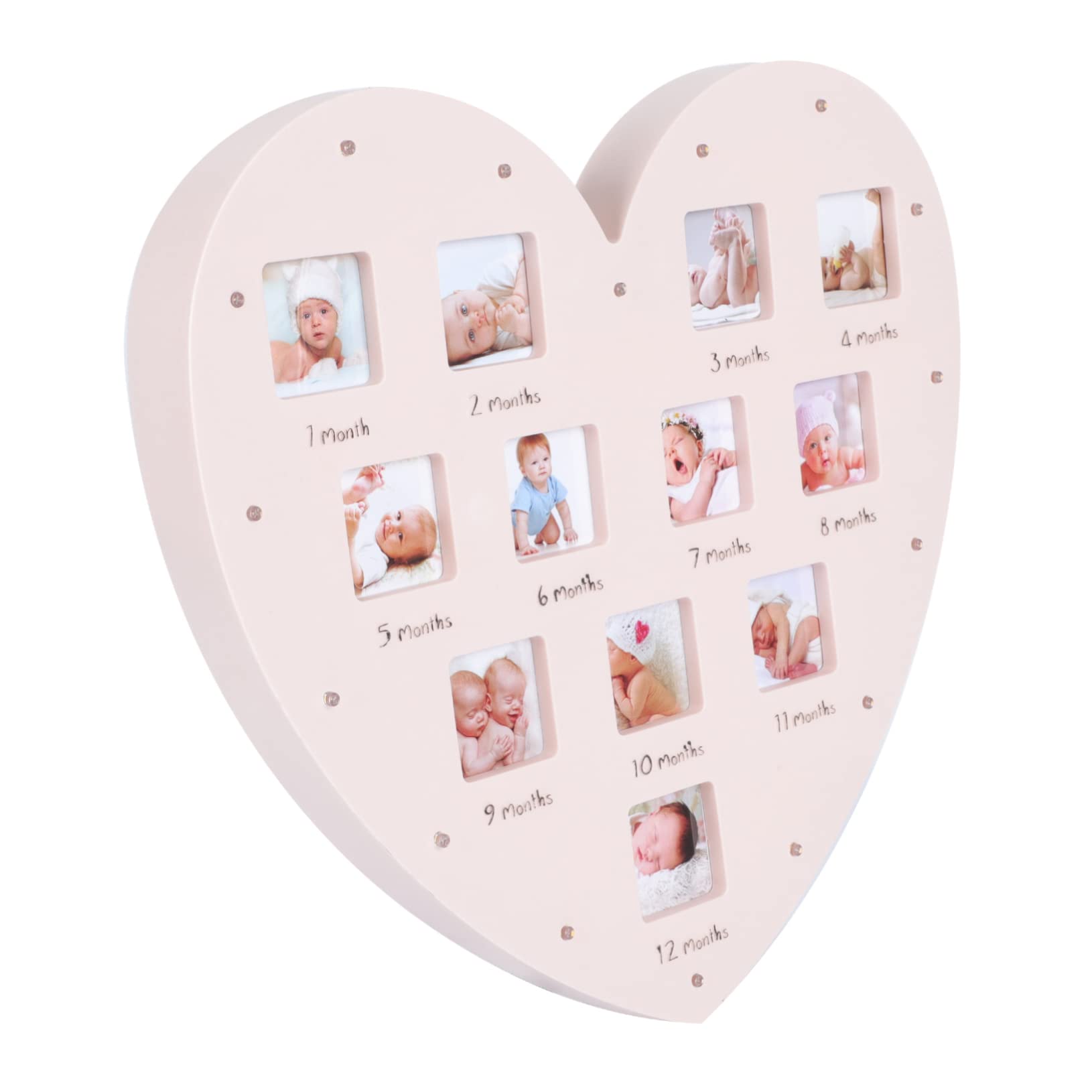 RORPOIR 1st Birthday Photo Frame - Baby Growth Memory Keepsake for Wall Display | Perfect for First Birthday Party Decorations & Nursery Room Wall Art