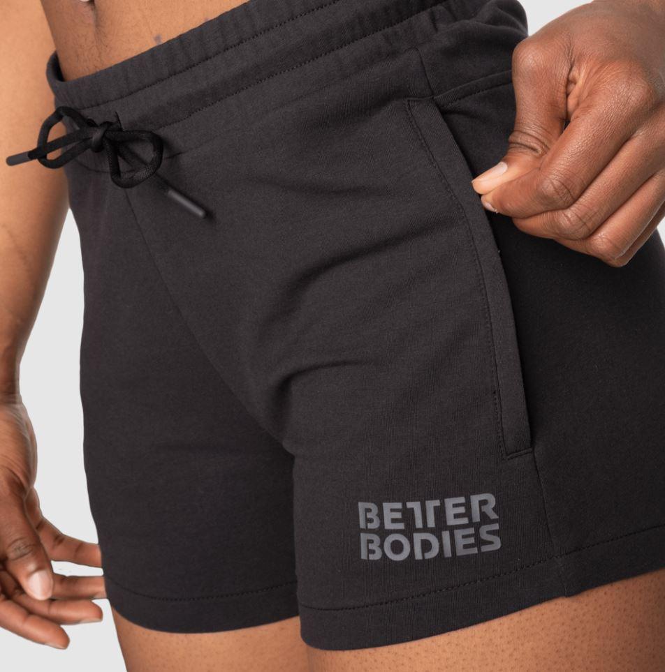 Better Bodies Empire Sweatshorts for Men - Soft Black Gym Shorts with Pockets | Perfect for Workout, Running & Lounge Wear