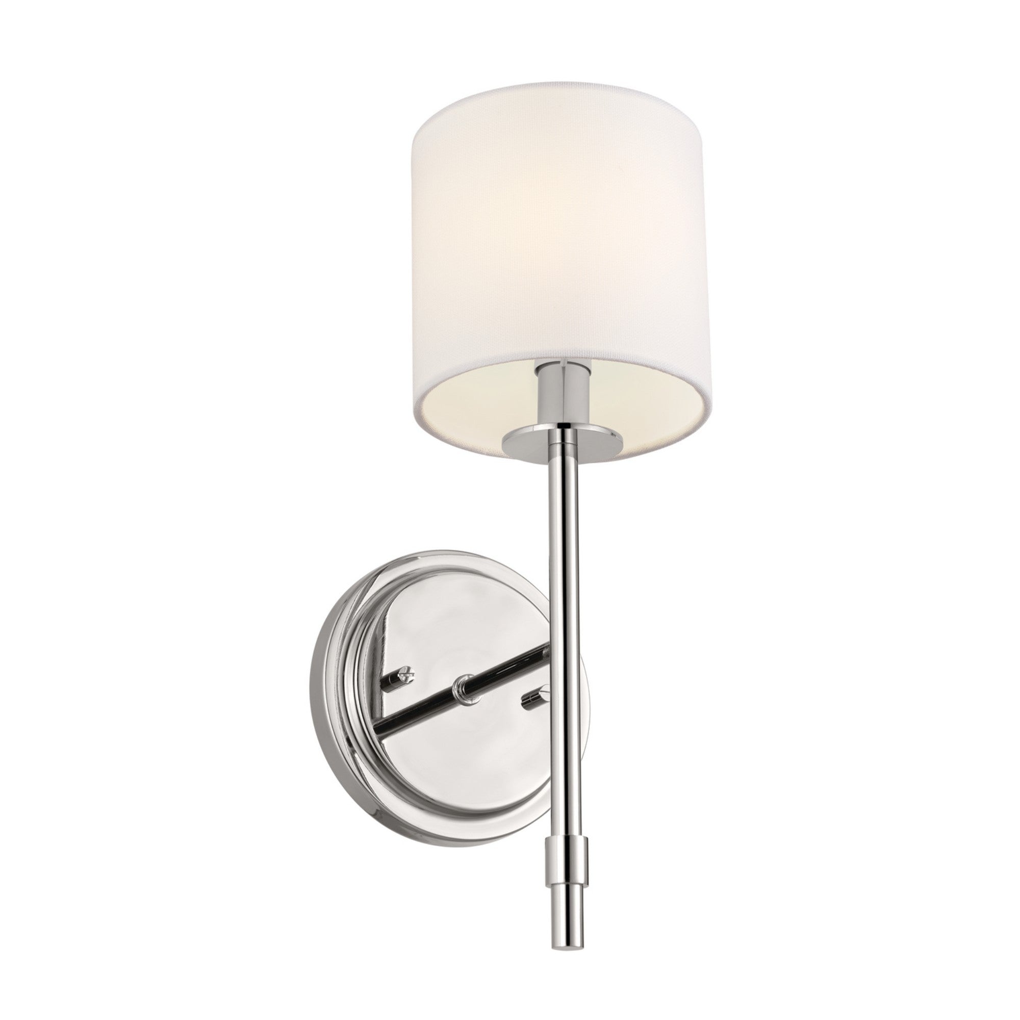 14-Inch Ali 1-Light Wall Sconce with Polished Nickel Finish - Perfect for Bedroom, Hallway & Living Room Lighting