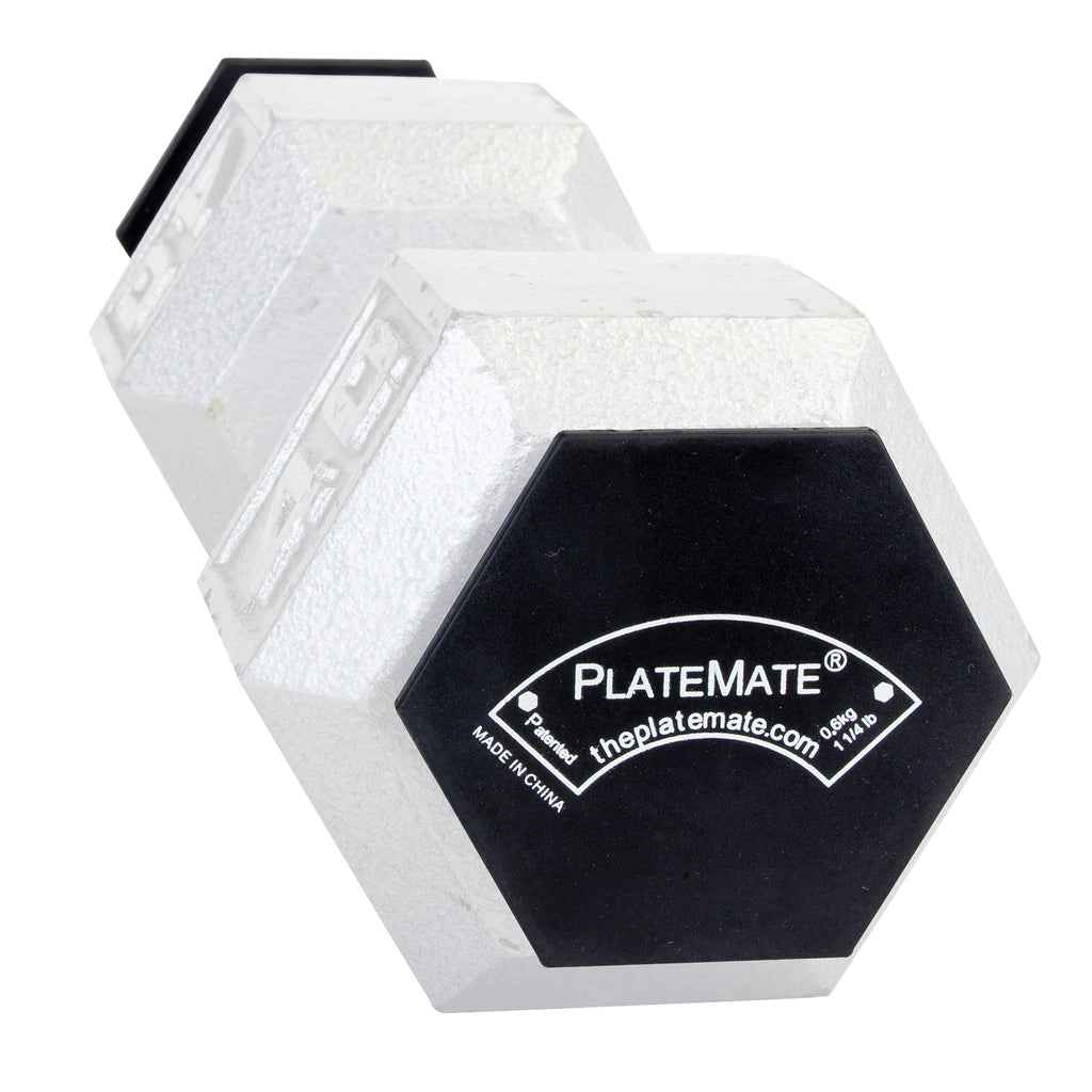 1.25 lb Hex PlateMate Weight Plates (Pair) - Perfect for Home Gym, Strength Training & CrossFit Workouts