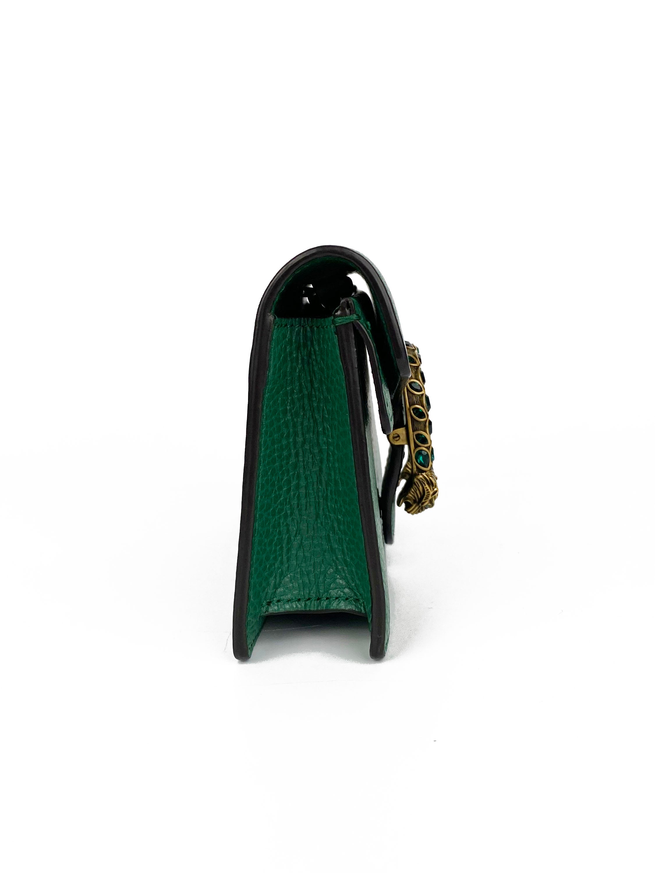 Gucci Green Super Mini Dionysus Bag - Stylish Leather Crossbody Purse for Women | Perfect for Parties, Dates & Everyday Use