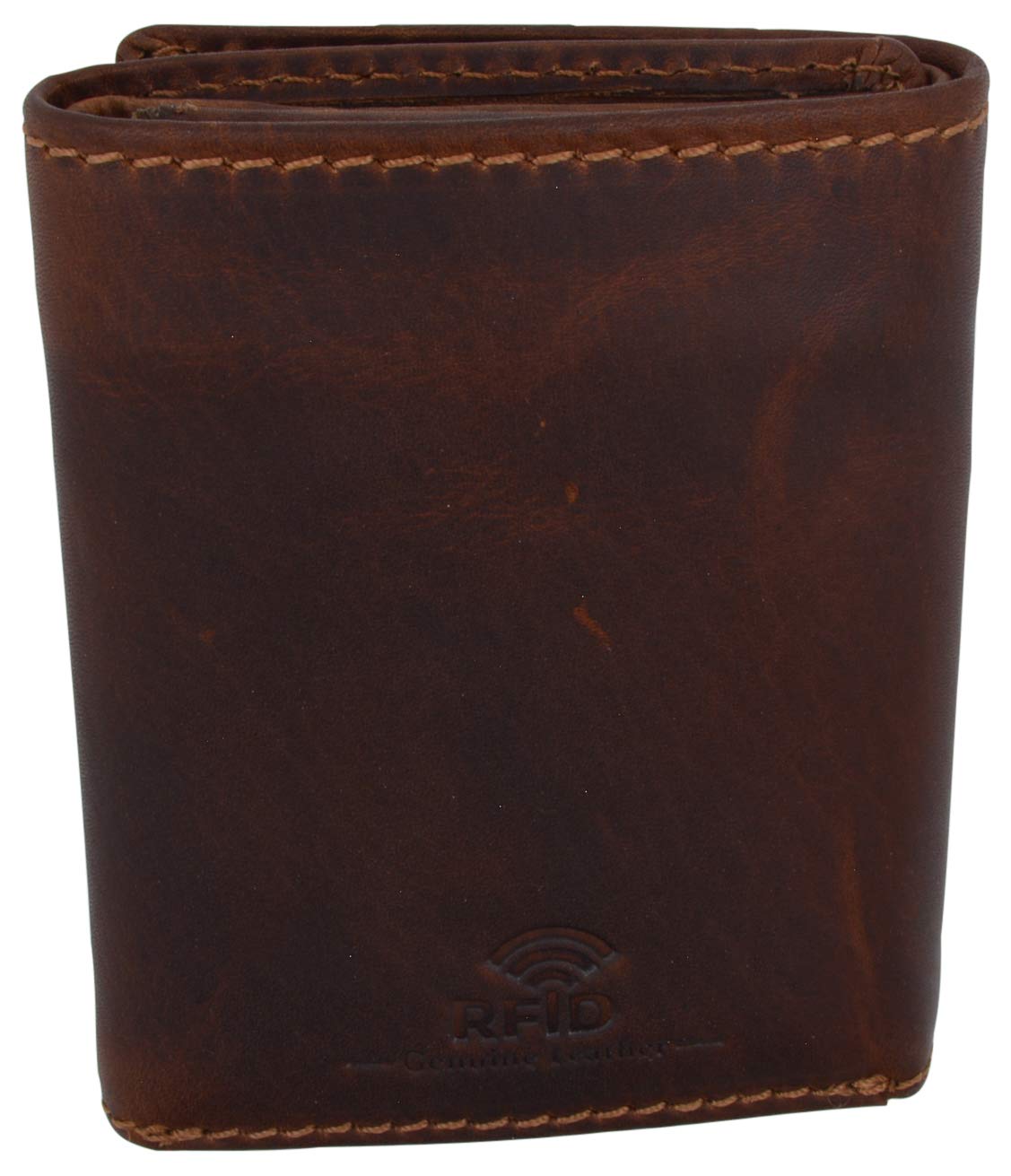 Vintage Leather RFID Blocking Wallet for Men - Classic Trifold Credit Card & ID Holder - Perfect for Travel, Business & Everyday Use