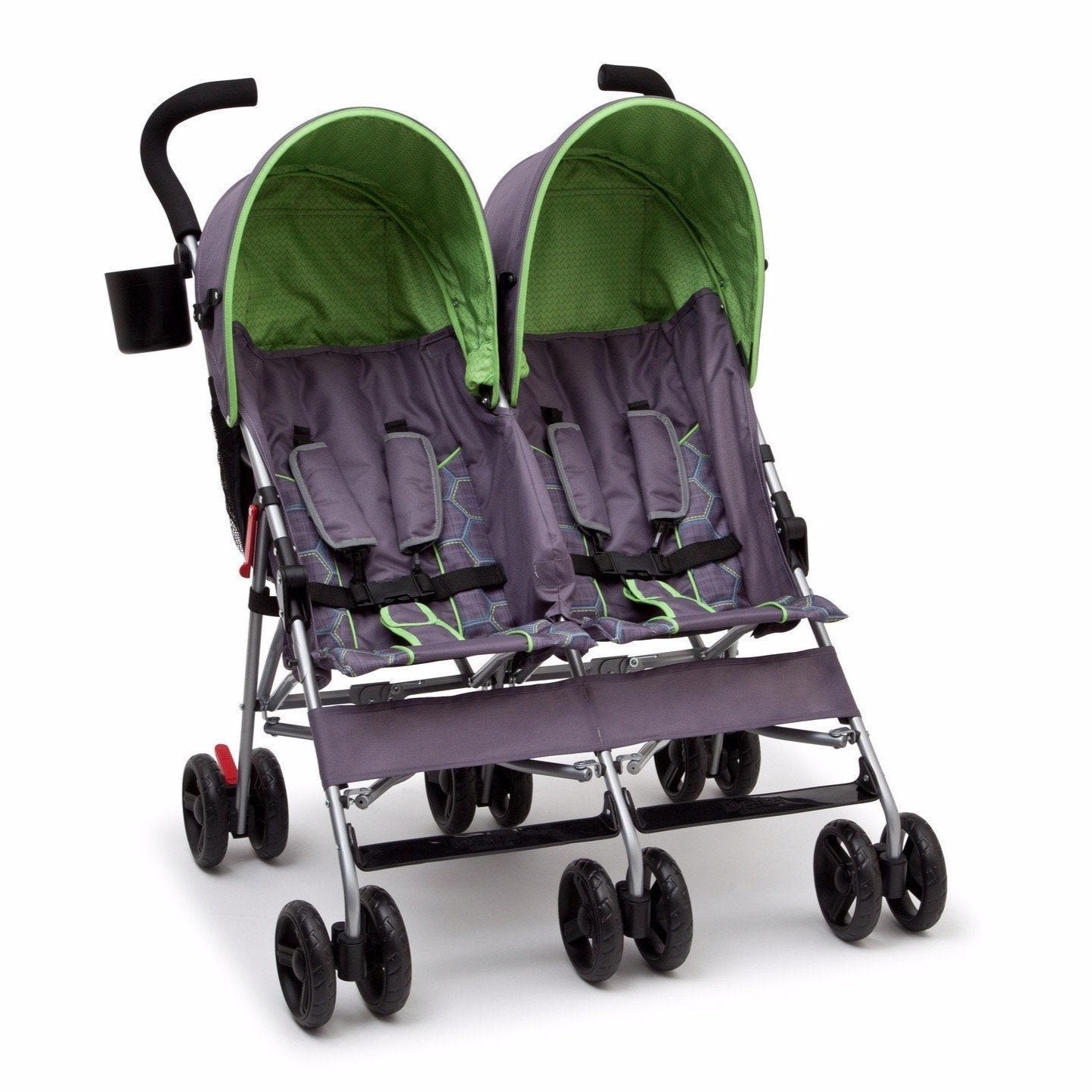 LX Side by Side Double Stroller for Twins - Lightweight & Compact Design for Easy Maneuvering - Perfect for Shopping, Travel, and Outdoor Adventures