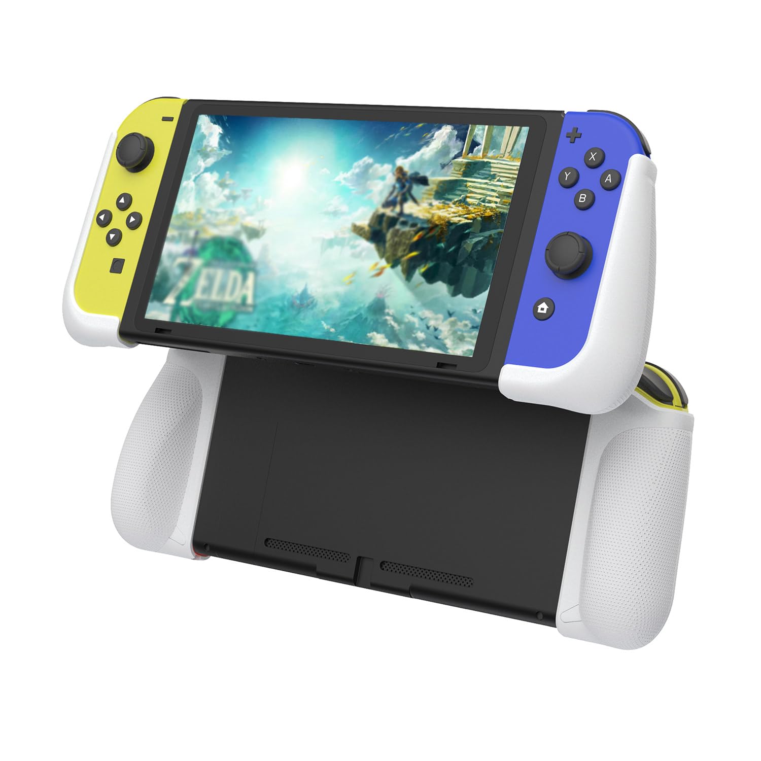 IFYOO SGSX1 Ergonomic Grip for Nintendo Switch Joy-Con Controllers - Comfortable White Grip Case for Enhanced Gaming Experience | Perfect for Long Play Sessions & Hand Fatigue Relief
