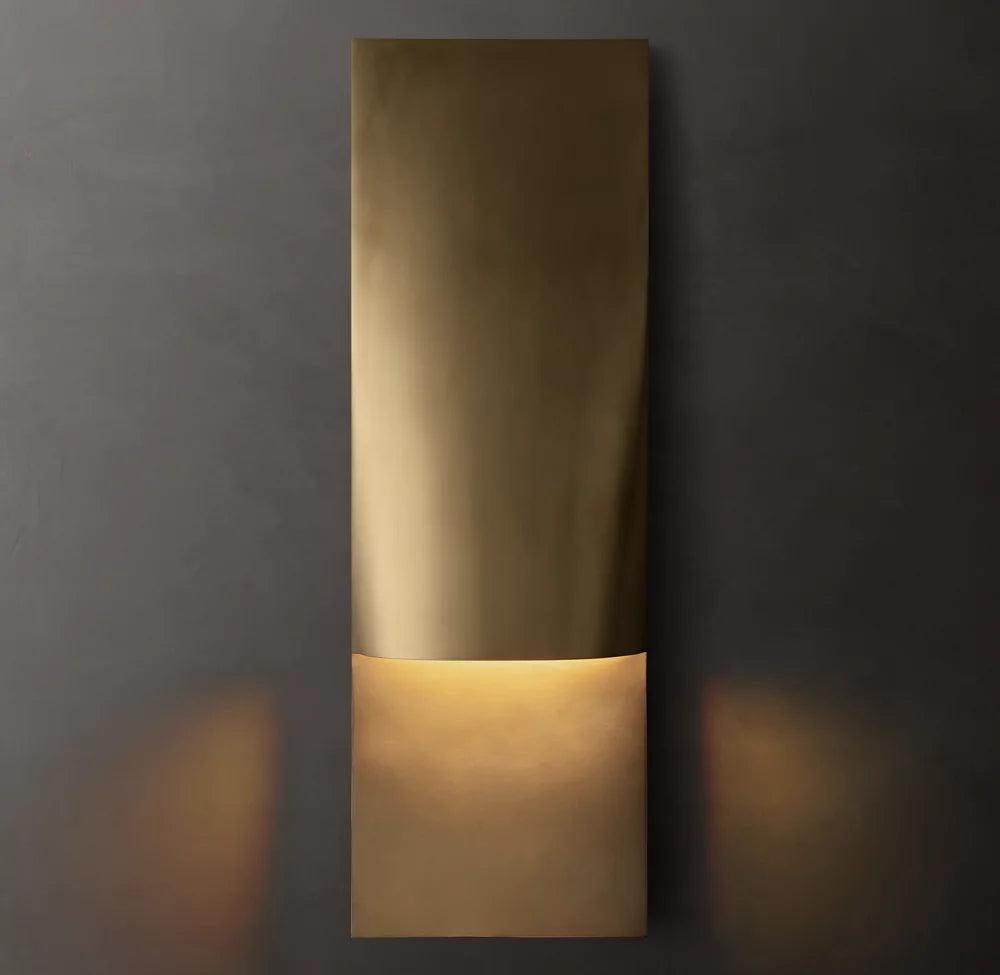 Modern Vertical Rectangular Wall Sconce - Sleek LED Light Fixture for Bedroom, Living Room & Hallway - Dimmable Indoor Lighting with Adjustable Arms - Perfect for Home Decor & Ambient Lighting