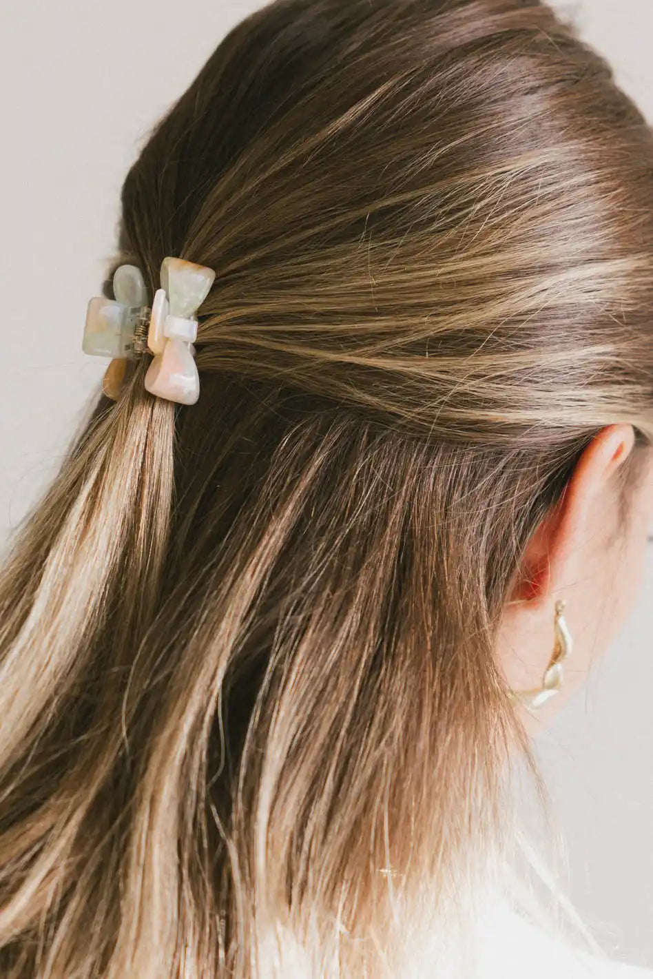 Mini Bow Claw Hair Clip Set - 12 Pack Multi Color Hair Clips for Women & Girls - Perfect for Ponytails, Buns & Everyday Hairstyles