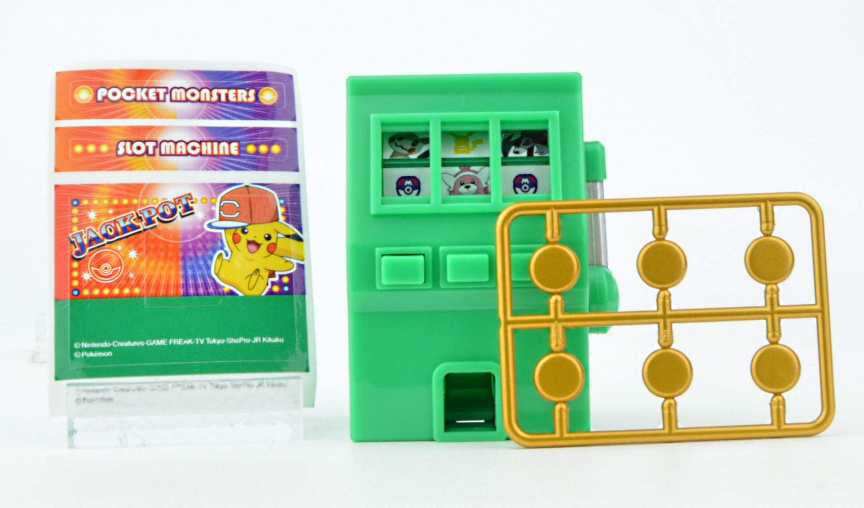 Takara Tomy Pokemon I Choose You The Movie Pikachu Mini Slot Machine Toy - Fun Collectible Gift for Pokemon Fans & Movie Lovers - Perfect for Game Nights, Birthday Parties & Anime Collections