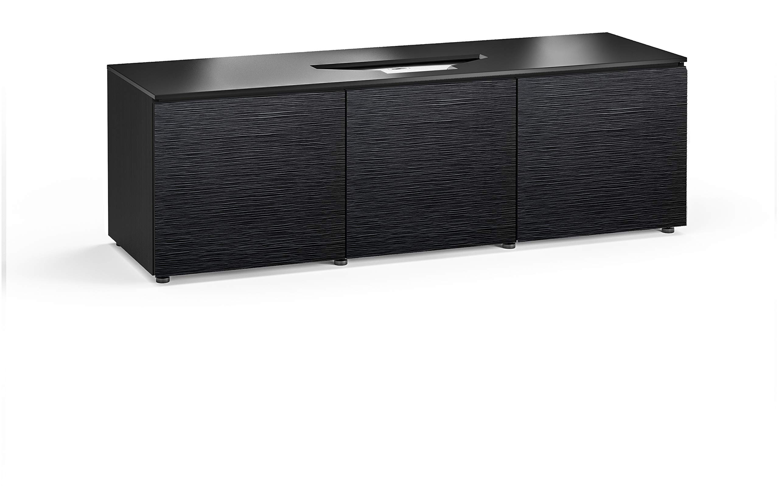 Vivitek 763 765 768 Projector Cabinet - Salamander Chameleon Chicago 237 UST Projector Stand with Black Oak Finish for Home Theater & Media Room Setup