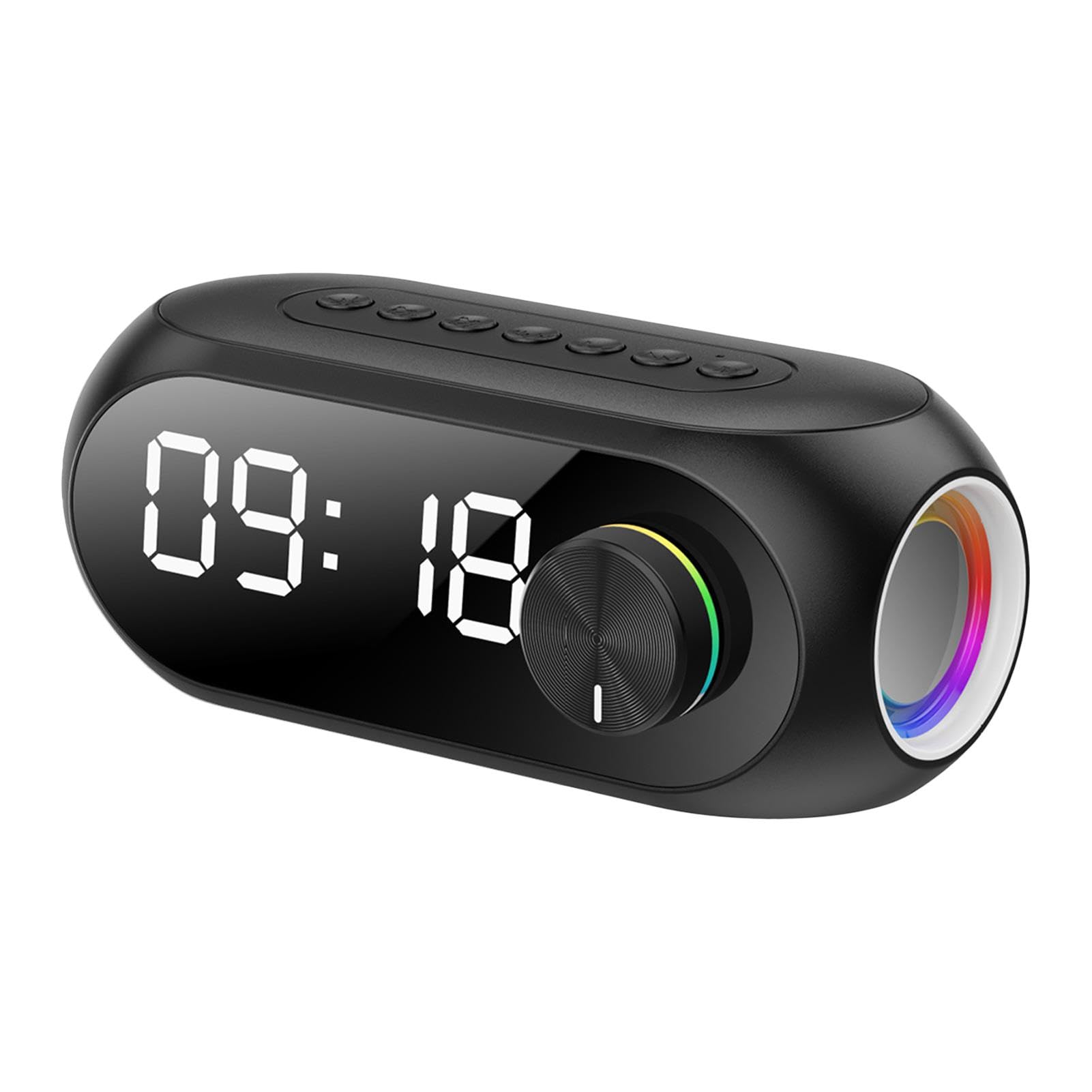 Wireless Speaker with Digital Clock & Sleep Timer - USB Rechargeable Bluetooth Speaker with LED Display, Alarm & Snooze Function | Perfect for Bedroom, Office, and Relaxation