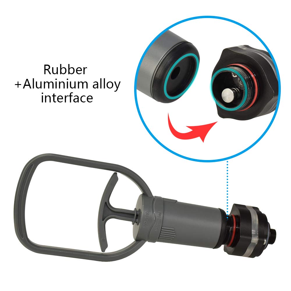 Seafrog VP-100 Vacuum Pump Handle & Alarm Detection System for Underwater Photography - Waterproof Diving Camera Housing Case with Leak Alert - Perfect for Scuba Diving, Snorkeling, and Marine Photography