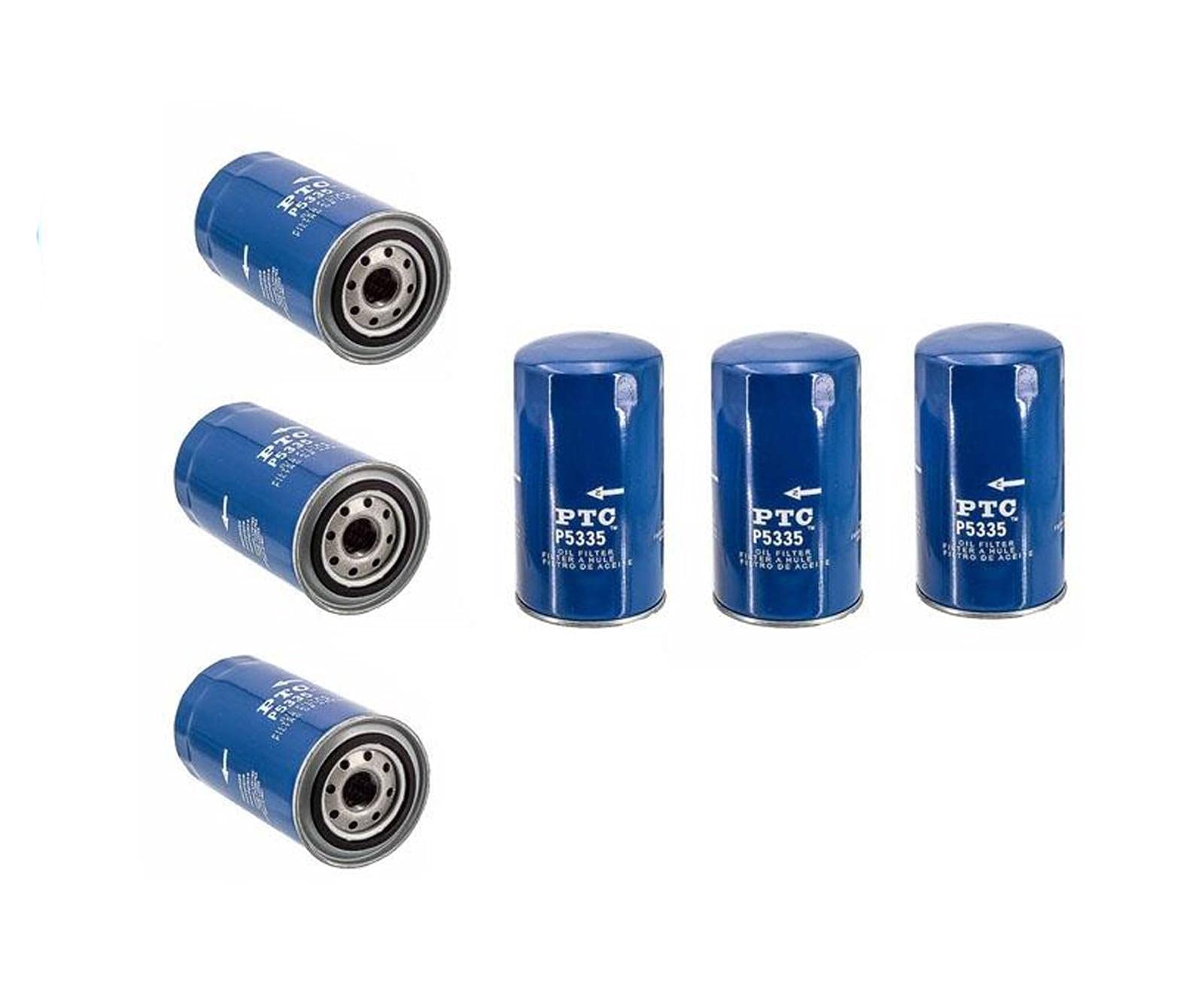 6 Pack Oil Filter for Dodge Ram 2500 5.9L & 6.7L Turbo Diesel Engines - High Performance Replacement Filters for Heavy Duty Trucks & Off-Road Vehicles