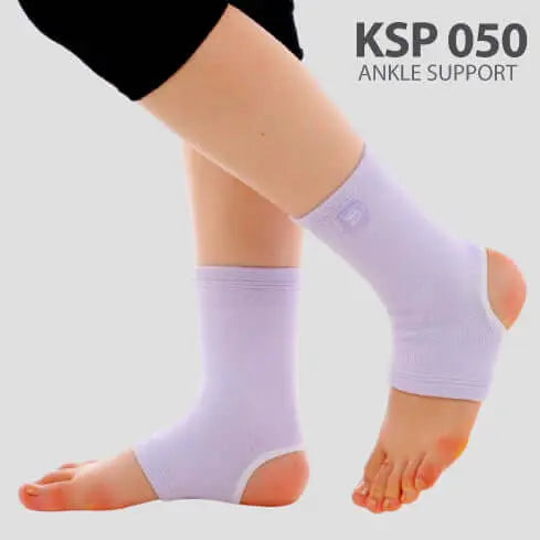 Kimony Ankle Sleeve Support Brace for Running, Basketball & Injury Recovery - Light Purple KSP050 - Breathable Compression Sleeve for Ankle Pain Relief & Stability
