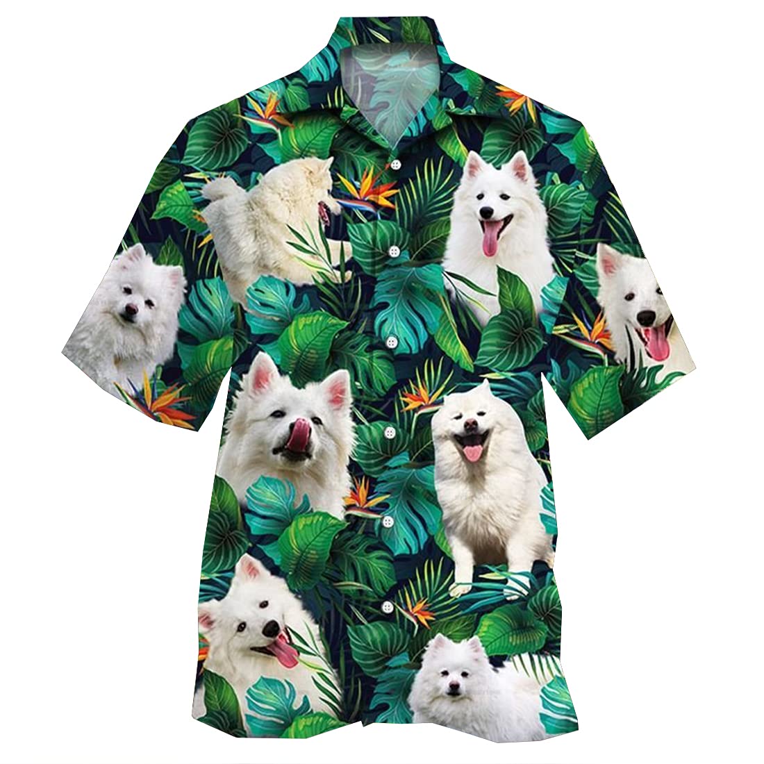 Stylish Tropical Hawaiian Shirts for Men & Women - Short Sleeve Animal Print Button Down Shirts (40 Designs) - Perfect for Beach Vacations, Summer Parties & Casual Wear