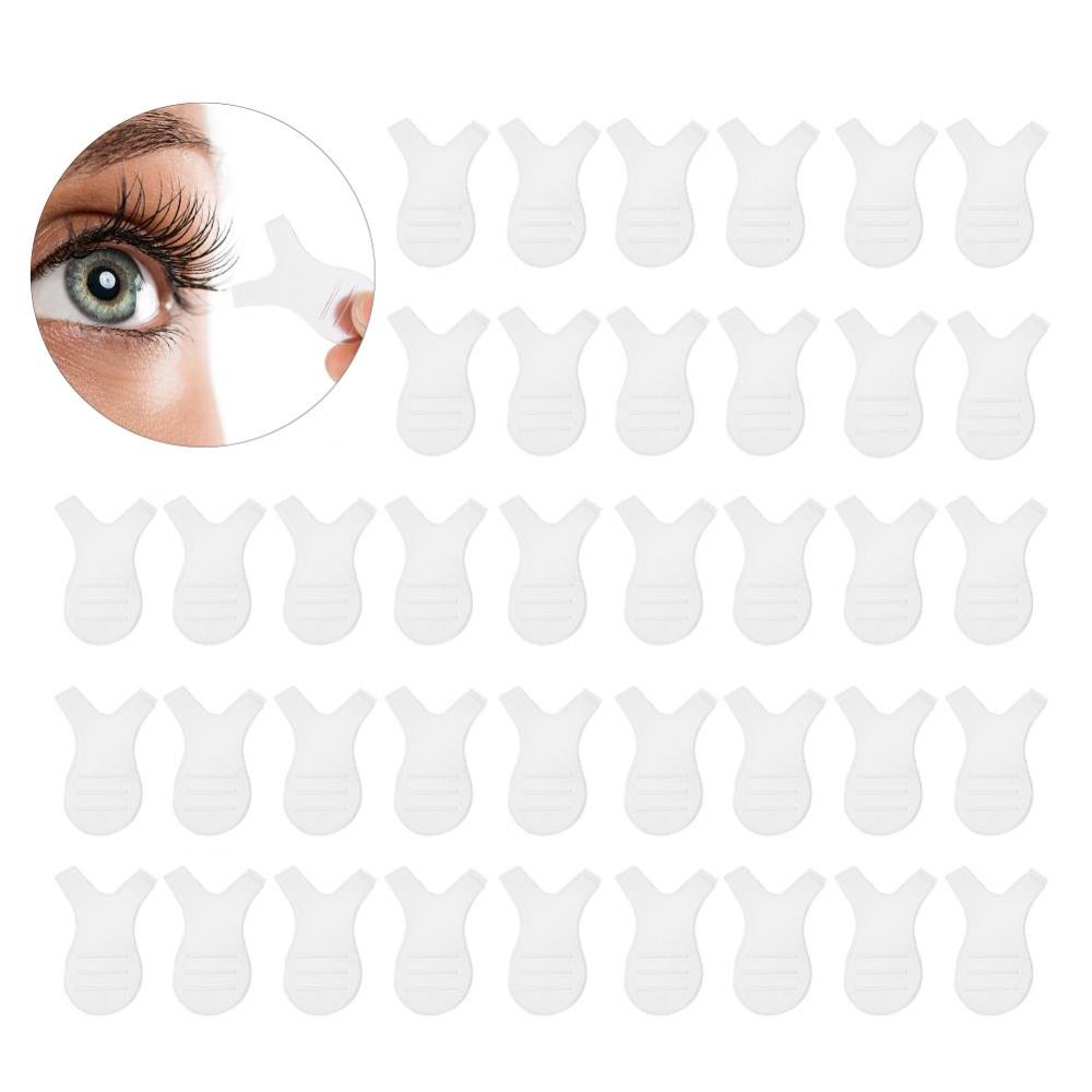 50pcs Disposable Y-Shape Silicone Eyelash Brushes - Professional Lash Extension & Grafting Makeup Tools for Salon, Home & Travel Use