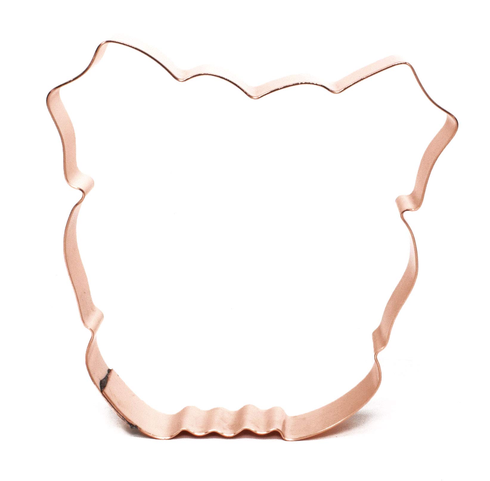 Bulldog Face Copper Cookie Cutter - Stainless Steel Baking Tool for Dog-Themed Cookies, Cakes & Decorations | Perfect for Birthday Parties, Pet Lover Gifts & Holiday Baking