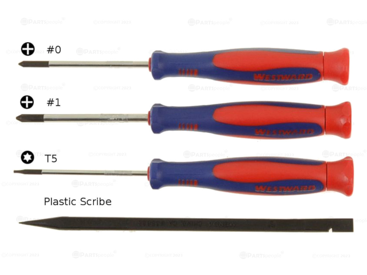 4-Piece Laptop Repair Tool Kit with Phillips & Torx T5 Screwdriver - Plastic Scribe for MacBook, iPhone, PC, and Electronics Repair | Perfect for DIY Fixes and Professional Technicians