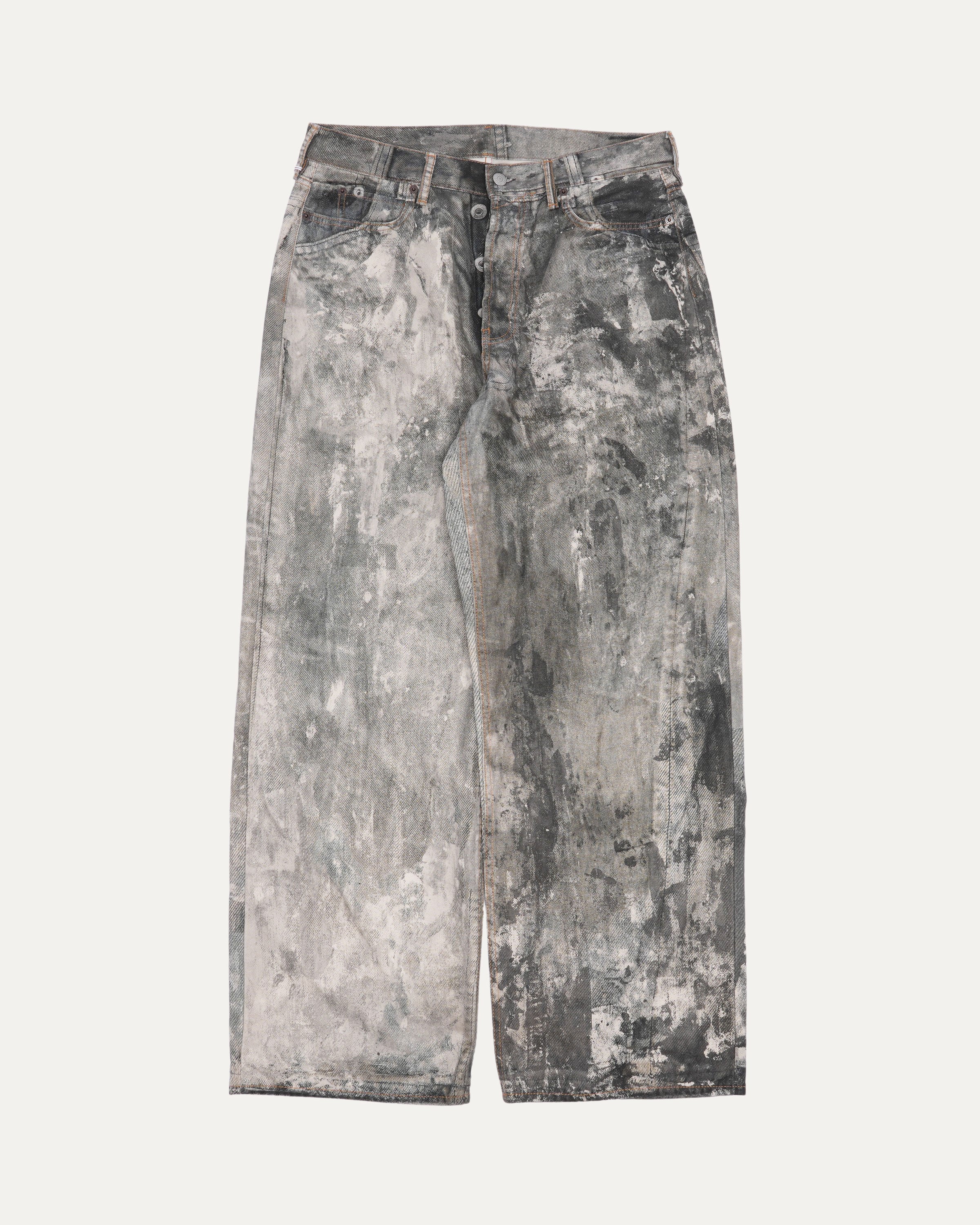 Vintage 1981 Straight Leg Printed Jeans for Women - Retro High Waisted Denim Pants - Casual & Streetwear Fashion (Perfect for Everyday Wear, Parties & 80s Theme Events)
