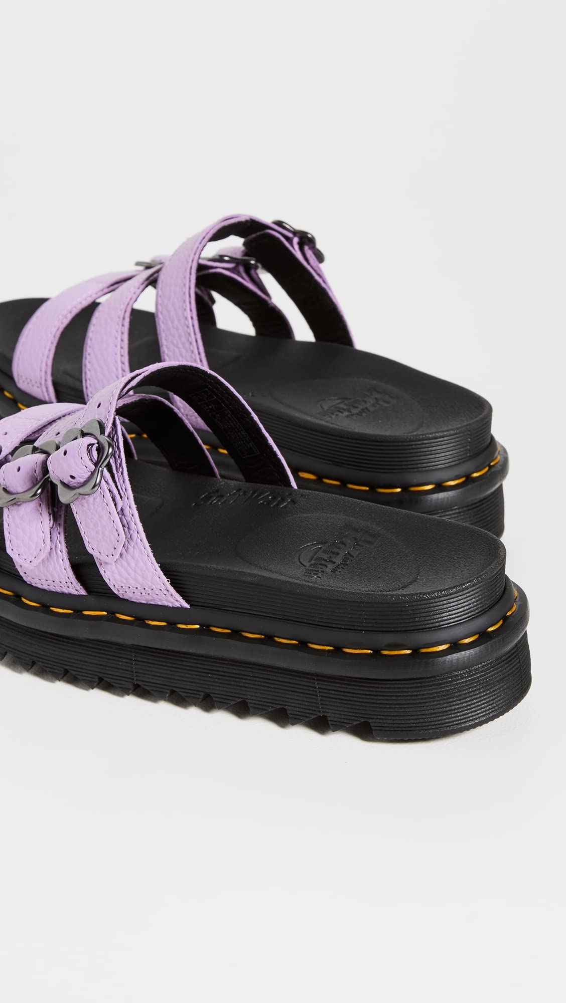Dr. Martens Women's Blaire Slide Sandals with Floral Design - Comfortable Summer Casual Shoes for Beach, Vacation & Everyday Wear