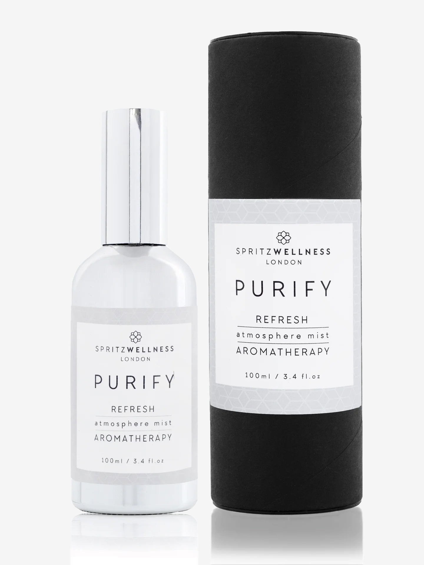 Spritz Wellness Atmosphere Mist 100ml - Natural Air Purifier & Aromatherapy Diffuser for Home, Office & Yoga Studio | Relaxing Essential Oil Spray for Stress Relief & Better Sleep