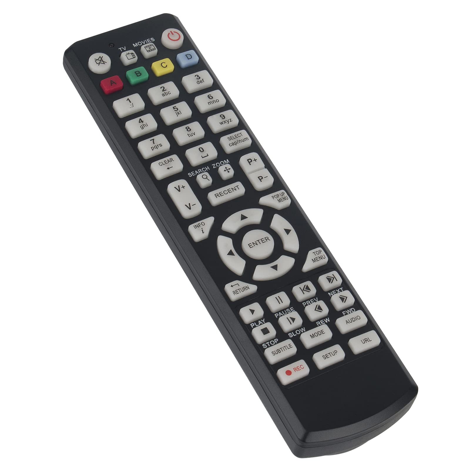 PERFASCIN Replacement Remote Control Compatible with Kartina TV Relax, Dune HD Box Micro HD, Kartina Relax, Kartina Like, Dune HD 53D Lite, Dune HD TV-101/102/301/303 - Perfect for Home Entertainment & Streaming Devices
