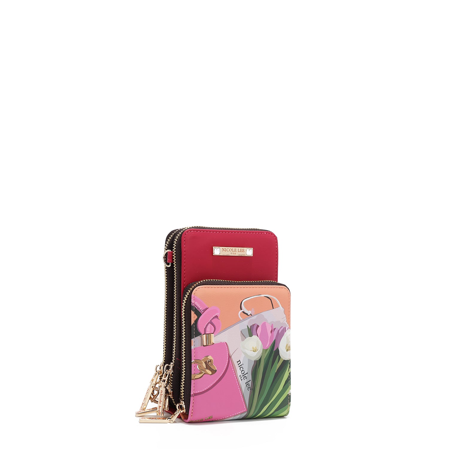 Multi-Zip Crossbody Phone Case - Secure & Stylish for Travel, Shopping, and Everyday Use