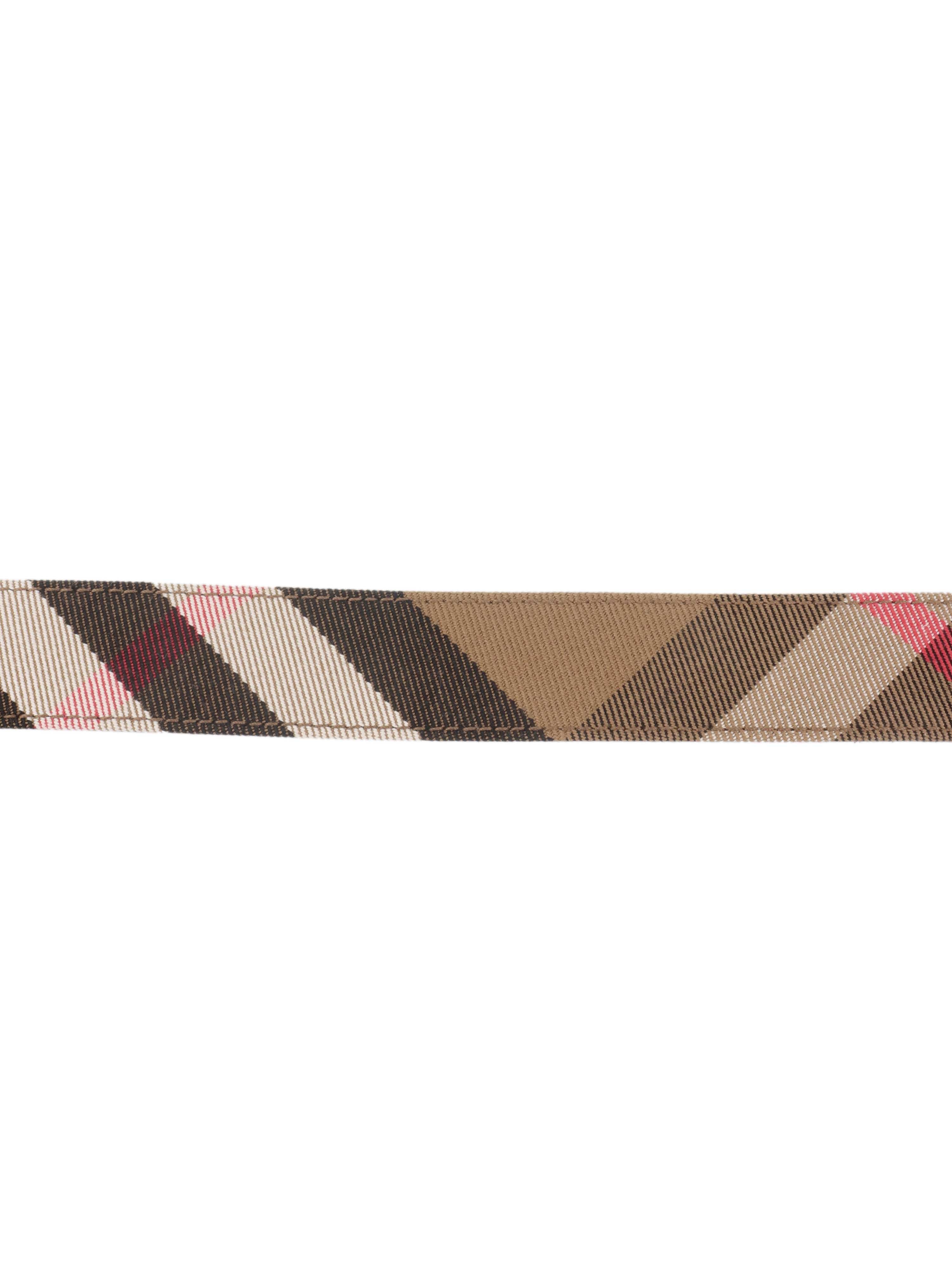 Burberry Signature Check Reversible Belt for Men & Women - Classic Plaid Design, Adjustable Leather Strap - Perfect for Casual, Office & Formal Outfits