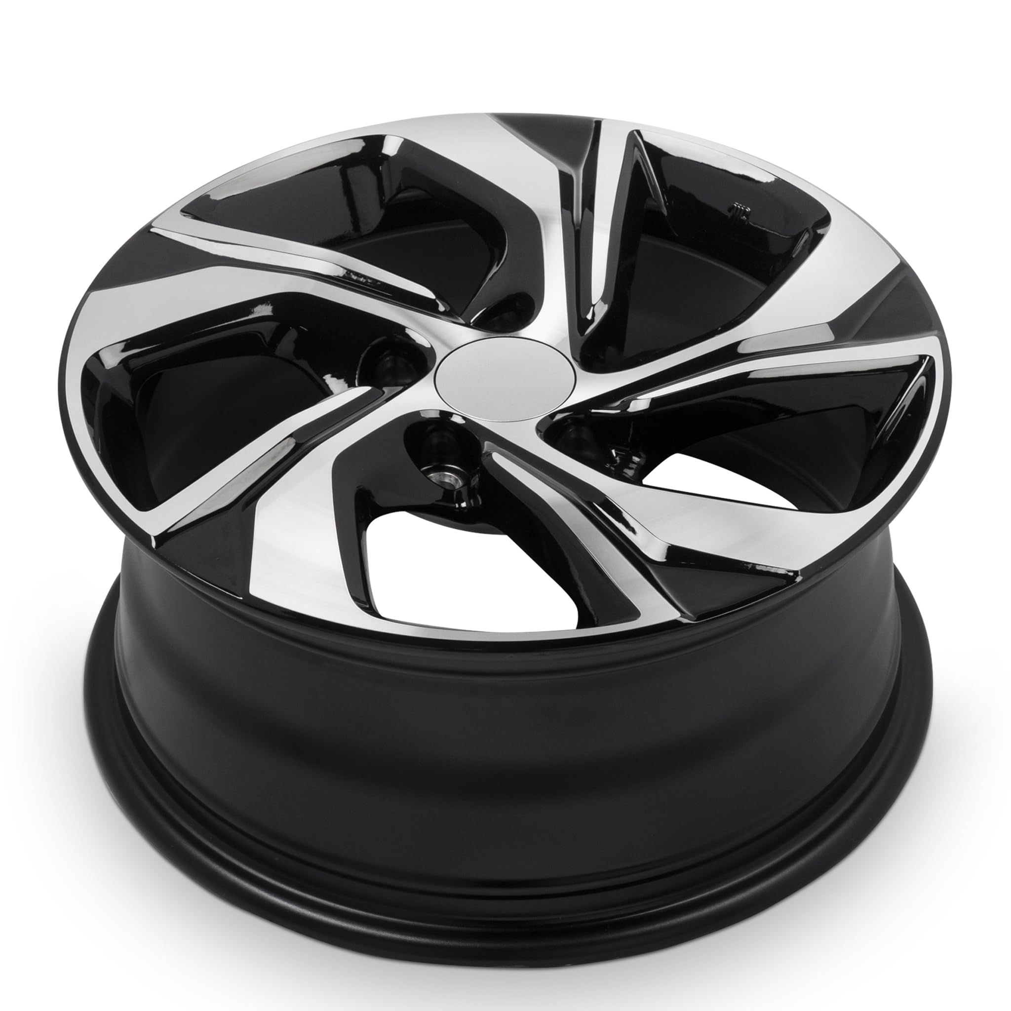 2016-2017 Honda Accord 16 Inch Black Machine Face Diamond Cut Alloy Wheel - Direct OE Replacement - Road Ready Car Rims for Sedan | Perfect for Daily Commute & Highway Driving