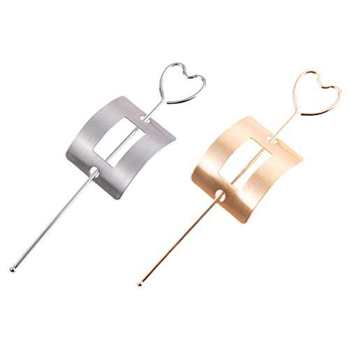 Beaupretty 2-Pack Vintage Cage Hair Clips with Sticks - Elegant Hair Barrettes & Ponytail Holders for Women | Perfect for Weddings, Parties & Everyday Hairstyles