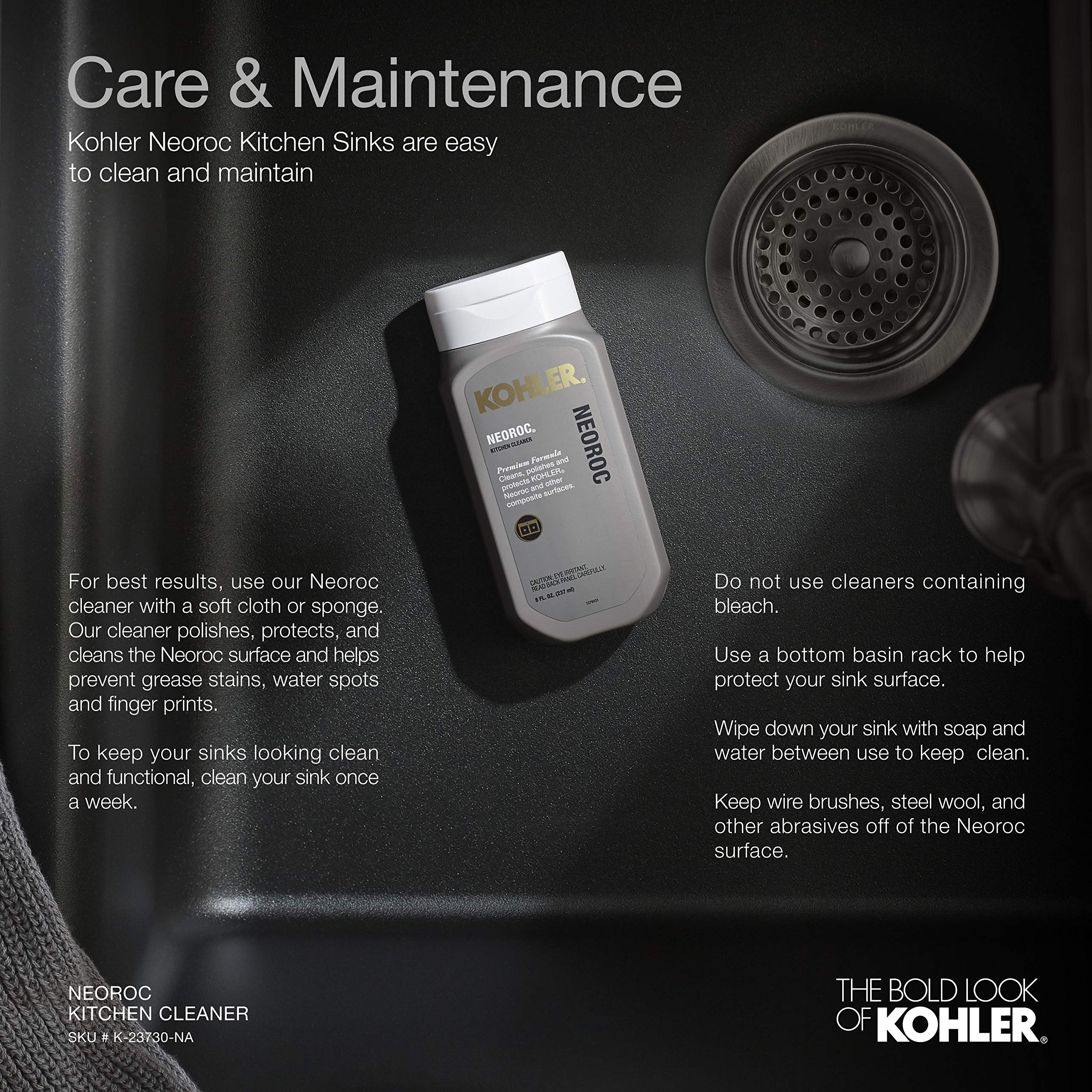 KOHLER Cairn Undermount Single-Bowl Farmhouse Kitchen Sink - Stainless Steel 33