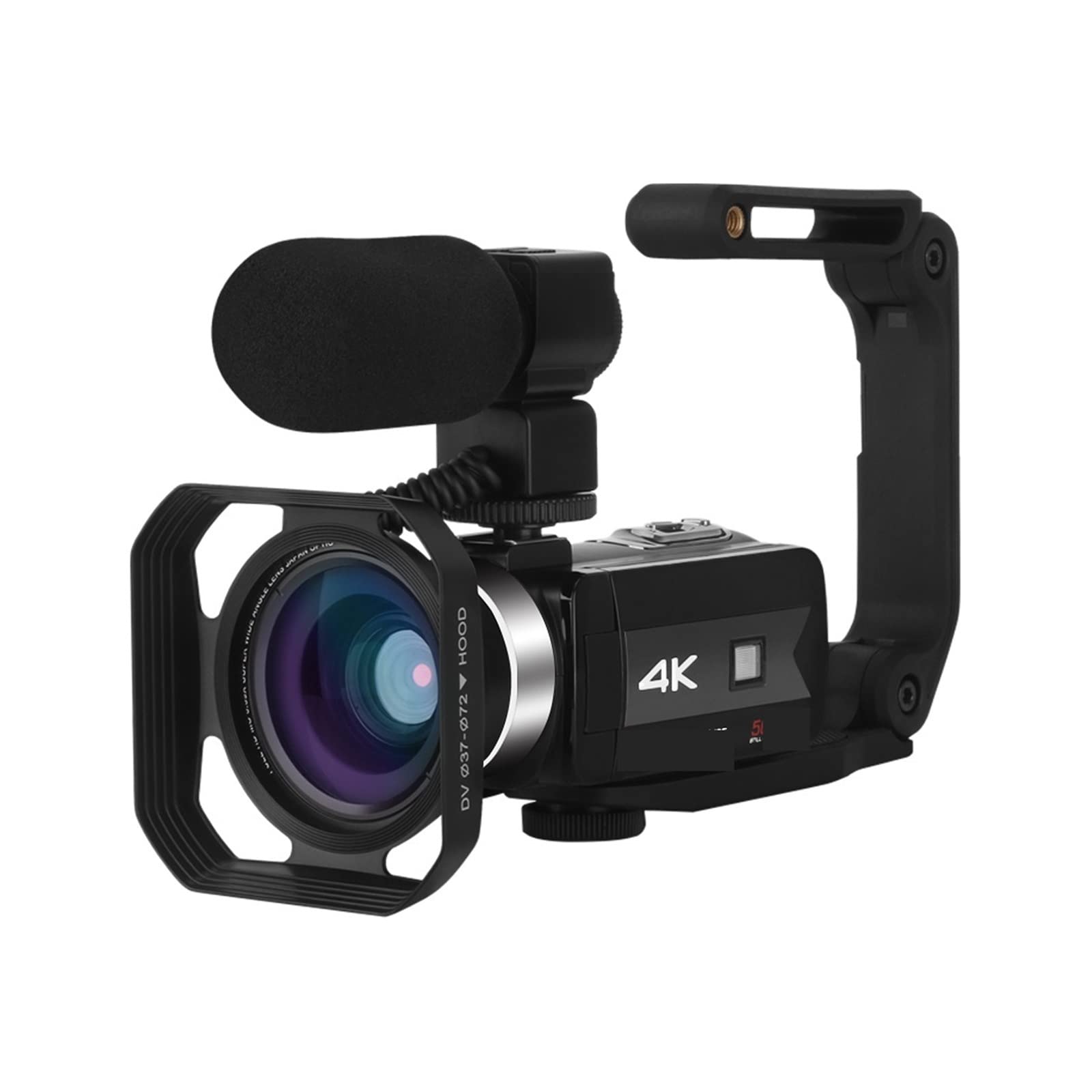 AUBEST 4K UHD 56MP Digital Video Camera Camcorder with IR Night Vision, 128GB SD Card - Perfect for Vlogging, YouTube Streaming & Outdoor Adventure Filming
