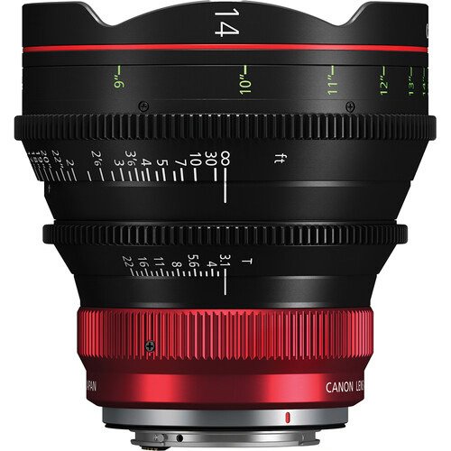 Canon CN-R 14mm T3.1 L F Cinema Prime Lens for RF Mount - Professional Wide-Angle Lens for Filmmaking, Vlogging & Cinematic Photography